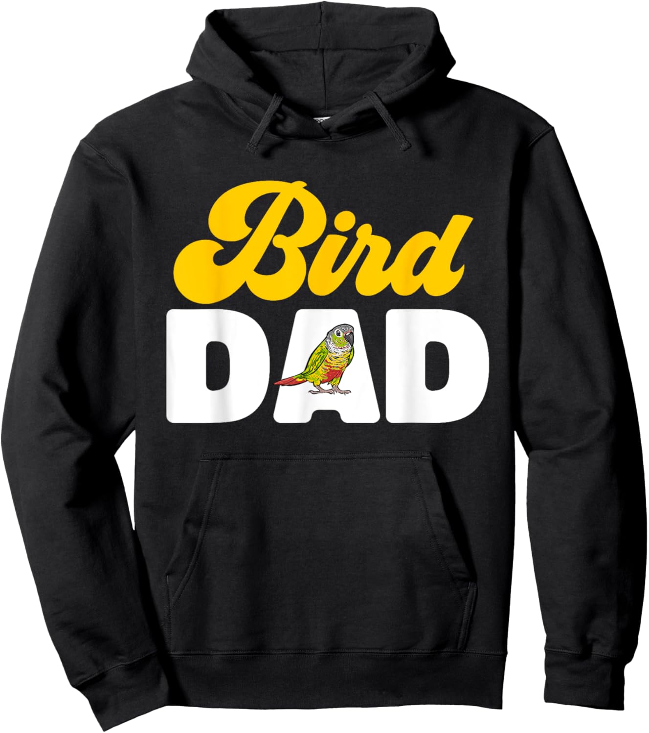 Green Cheek Conure Bird Dad Parrot Bird Conure Hoodie - Hoodie | Black
