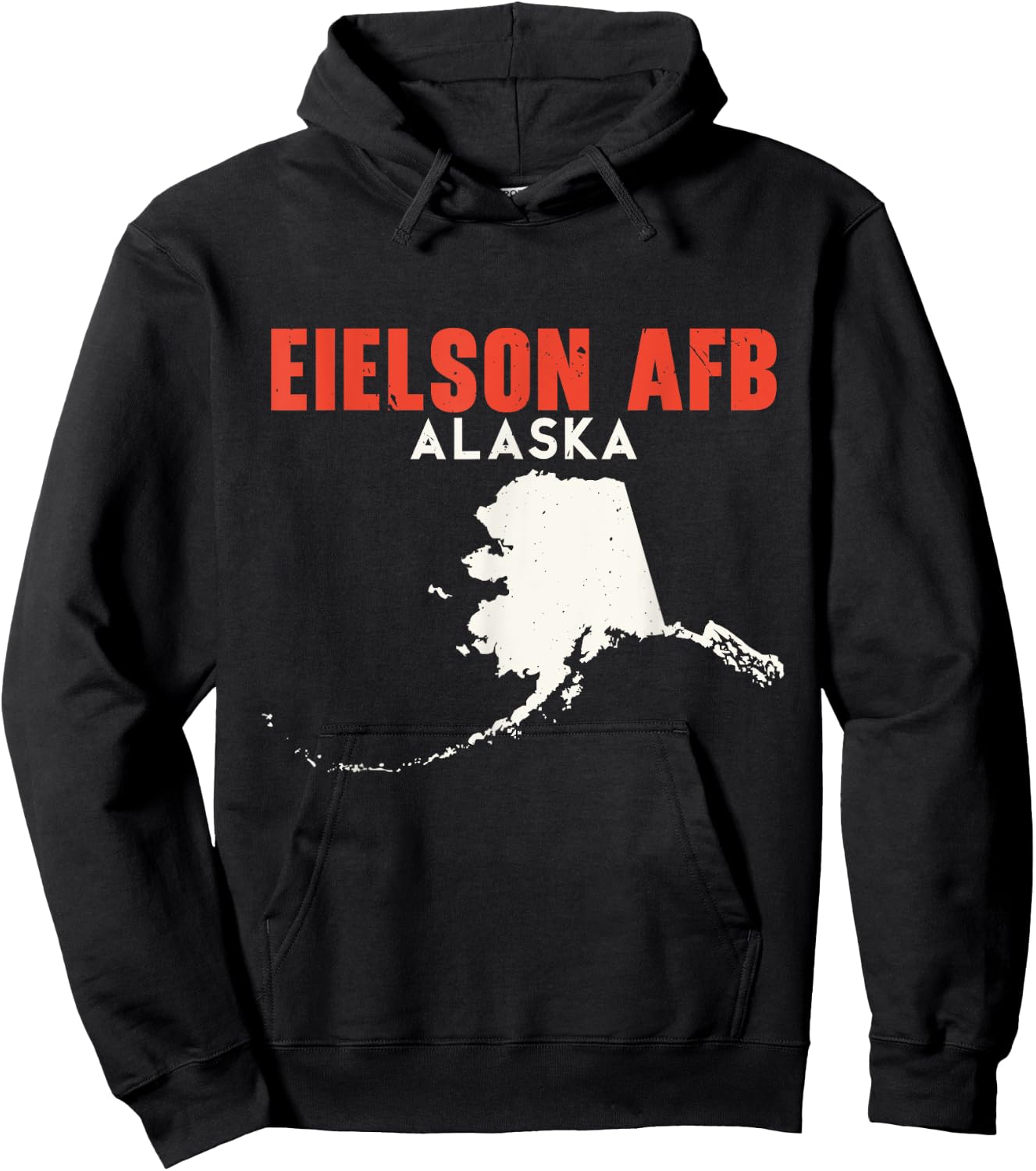 Eielson AFB Alaska USA State America Travel Alaskan Hoodie - Hoodie | Black