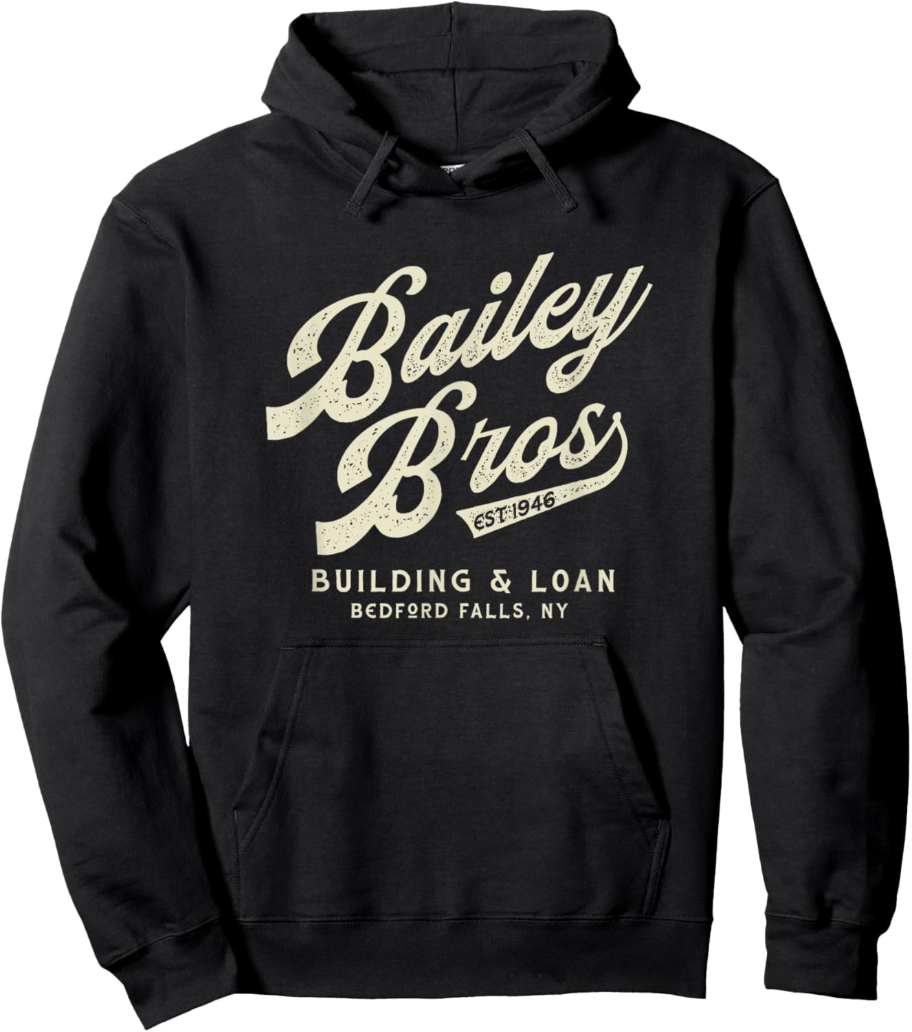 Christmas, Bailey Brothers Building & Loan. Holiday movie Hoodie - Hoodie | Black