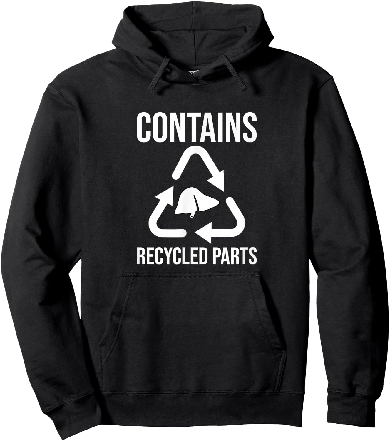 Contains Recycled Parts Organ Donor Liver Transplant Hoodie - Hoodie | Black
