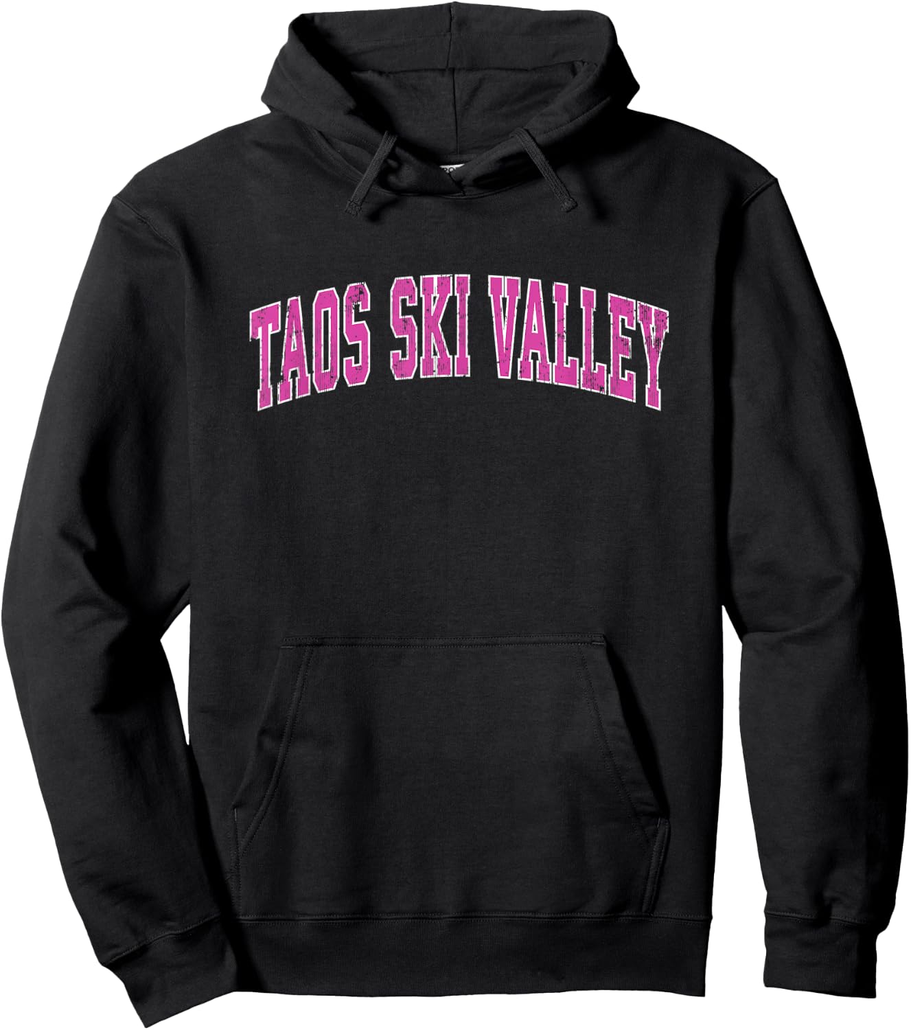 Taos Ski Valley New Mexico NM Vintage Sports Design Pink Des Hoodie - Hoodie | Black