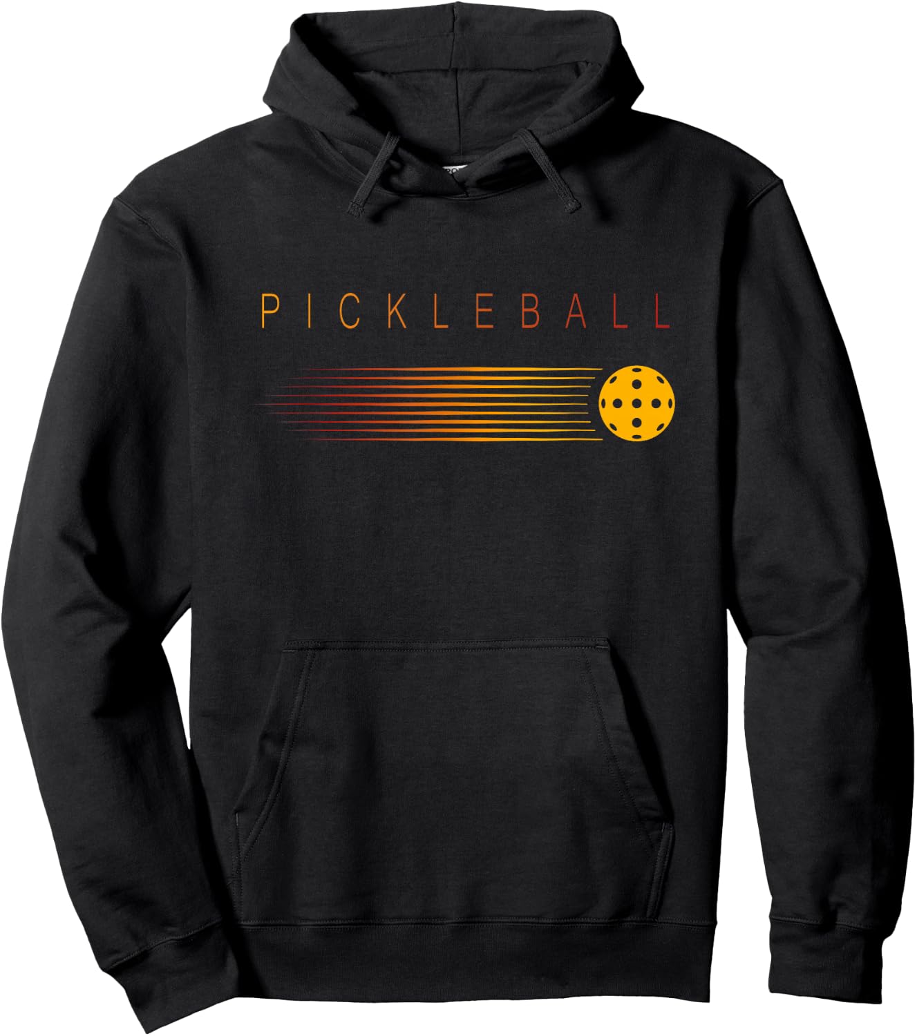 Pickleball - Stylish - Simple - Pickleball Hoodie - Hoodie | Black