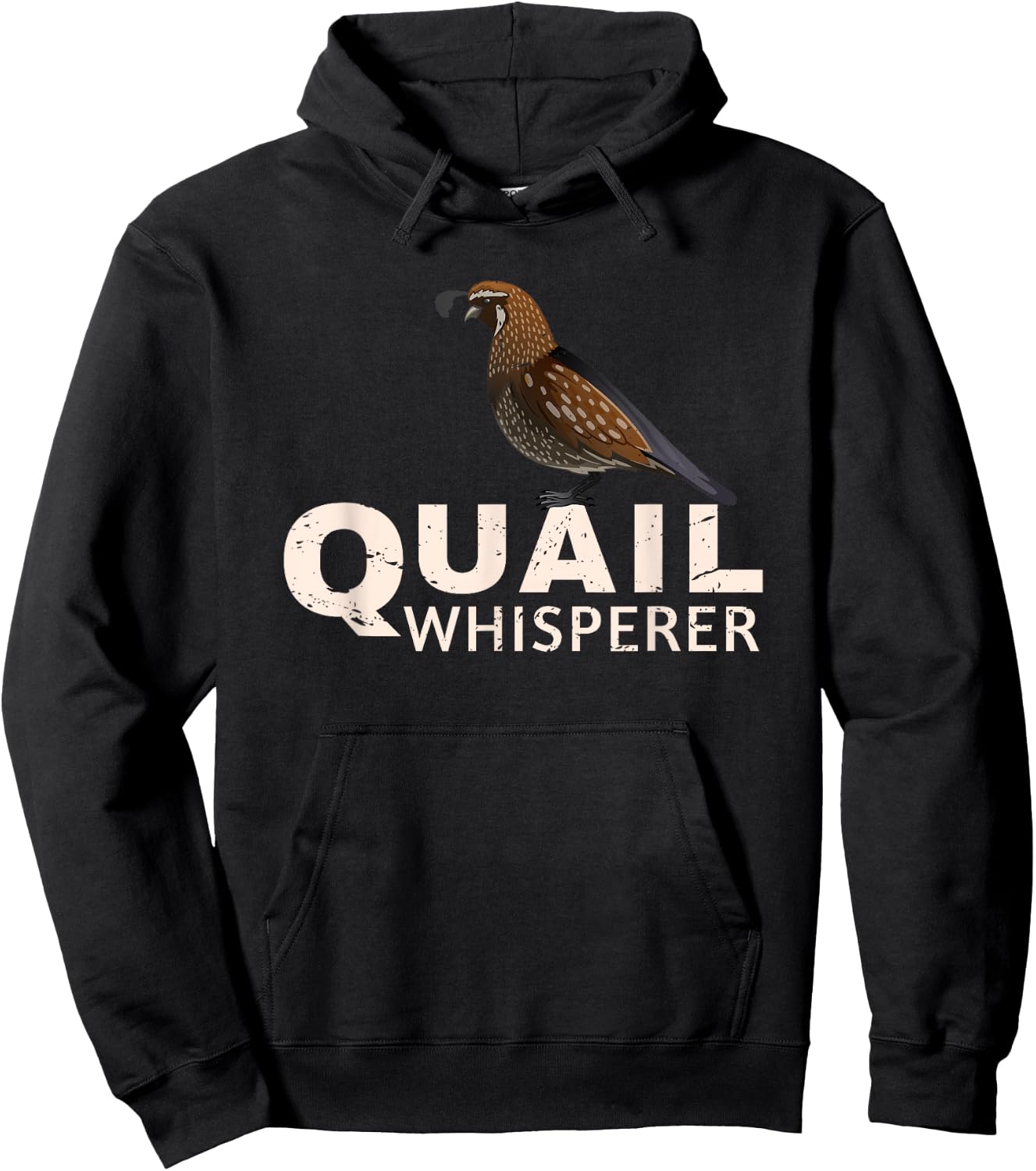 Cute Quail Design Women Kids Quail Bird Whisperer Hoodie - Hoodie | Black