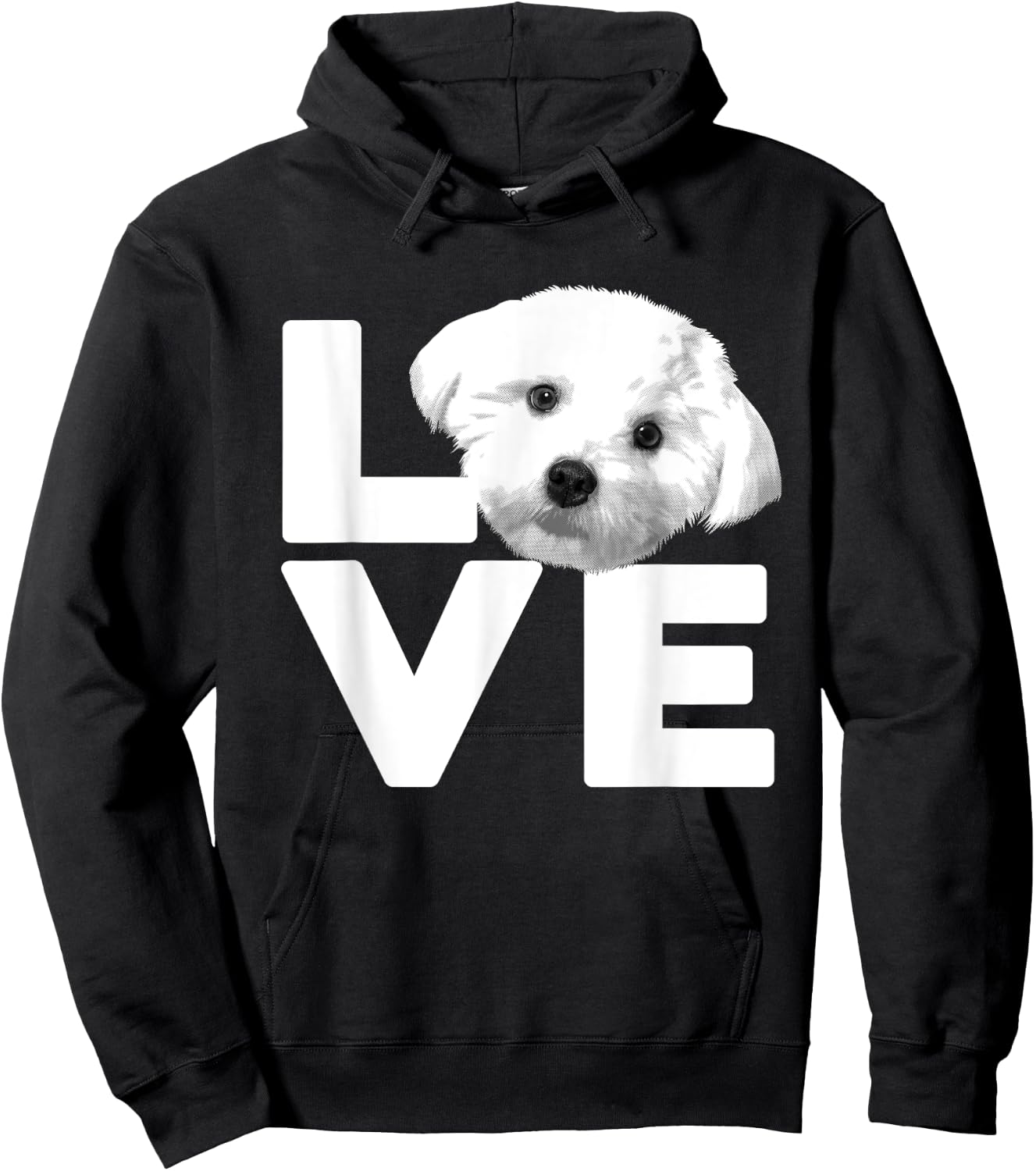 Funny Maltese Women Dog Lover Groomer Owner Puppy Hoodie - Hoodie | Black