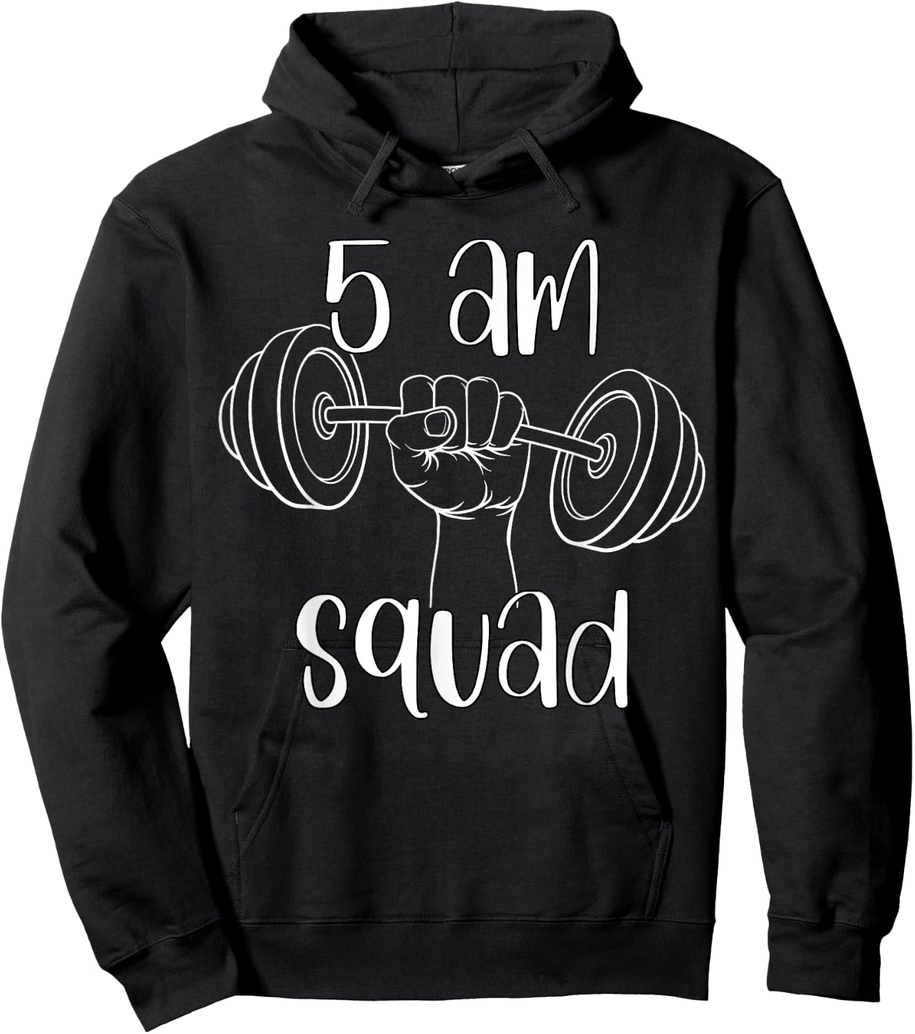 5 AM Squad | Funny Gym Workout Quote Apparel Hoodie - Hoodie | Black