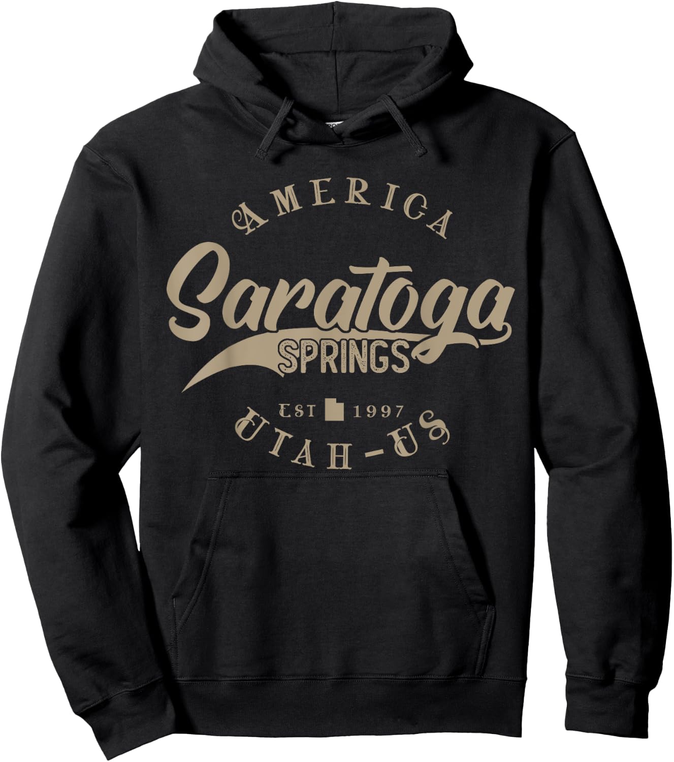 Saratoga Springs UT | Utah Hoodie - Hoodie | Black