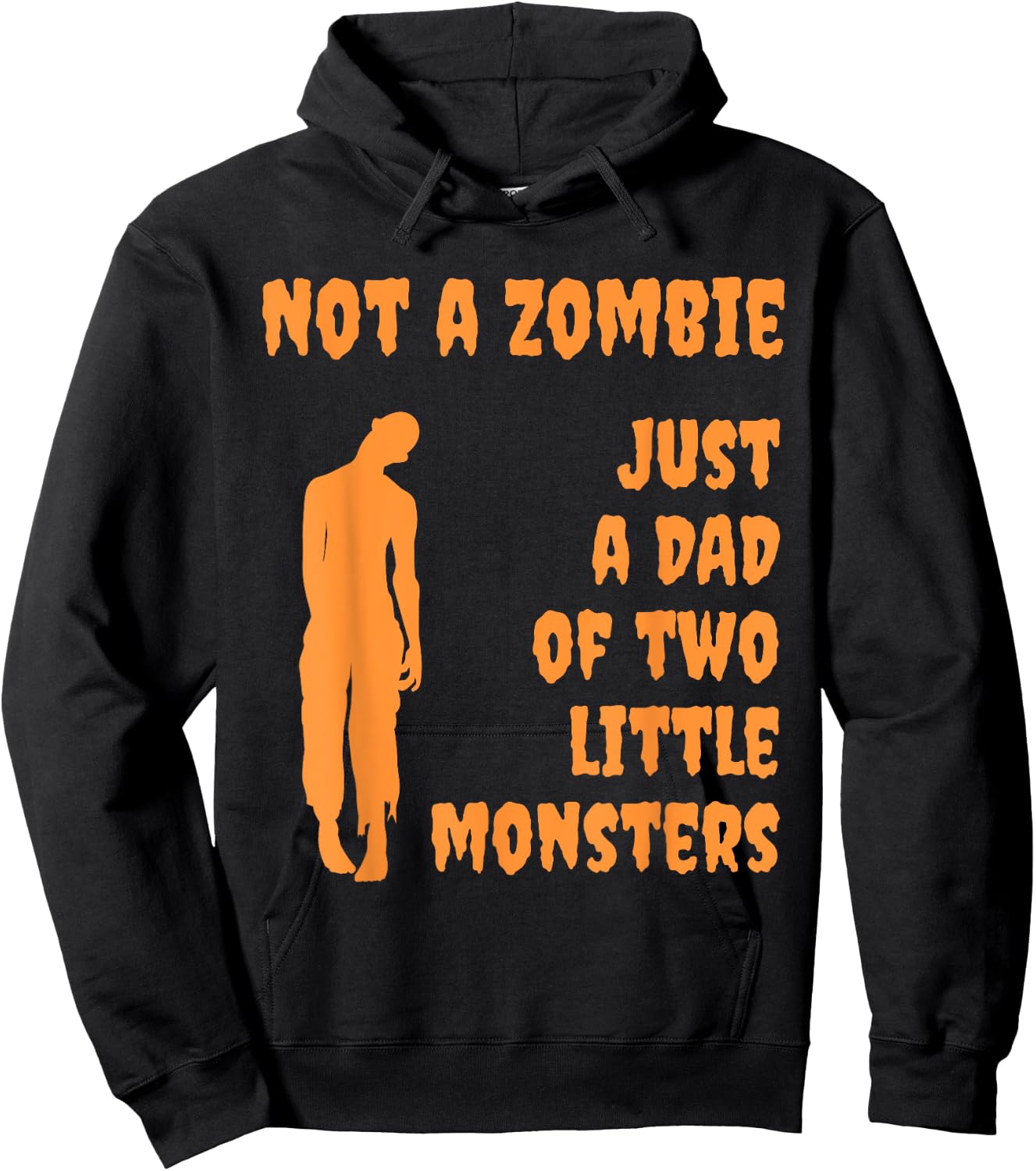 Parental Guidance and Candy Security Halloween Zombie Dad Hoodie - Hoodie | Black
