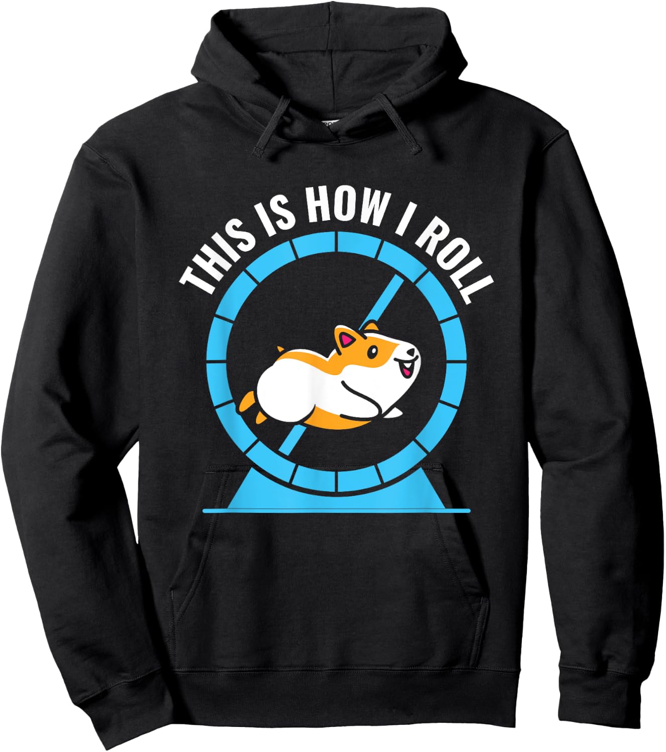 This Is How I Roll Cute Hamster Pet Lovers Hamster Lover Hoodie - Hoodie | Black
