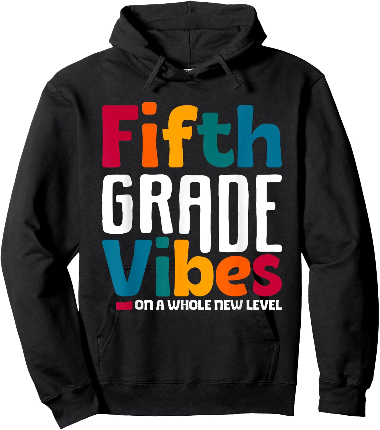 Fifth Grade Vibes Vintage 1st Day of School Team 5th Grade Hoodie - Hoodie | Black