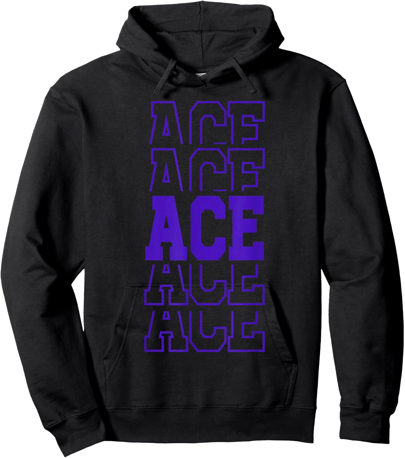 Cute Personalized Ace Birthday Matching Family Hoodie - Hoodie | Black