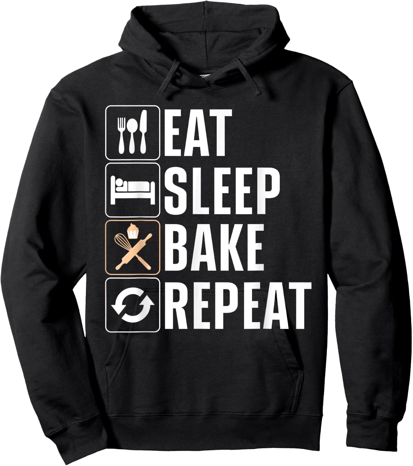 Funny Baking Women Baker Pastry Chef Cupcake Bread Hoodie - Hoodie | Black