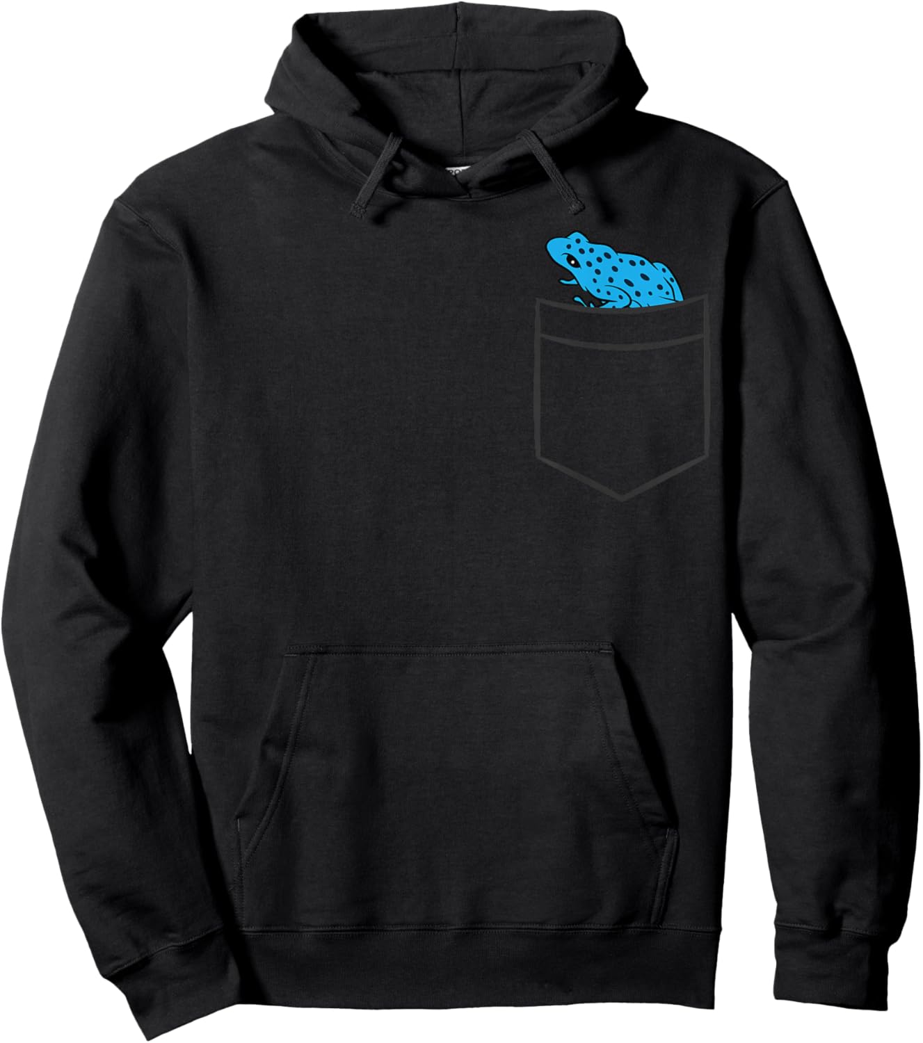 Poison Dart Frog In A Pocket Hoodie - Hoodie | Black