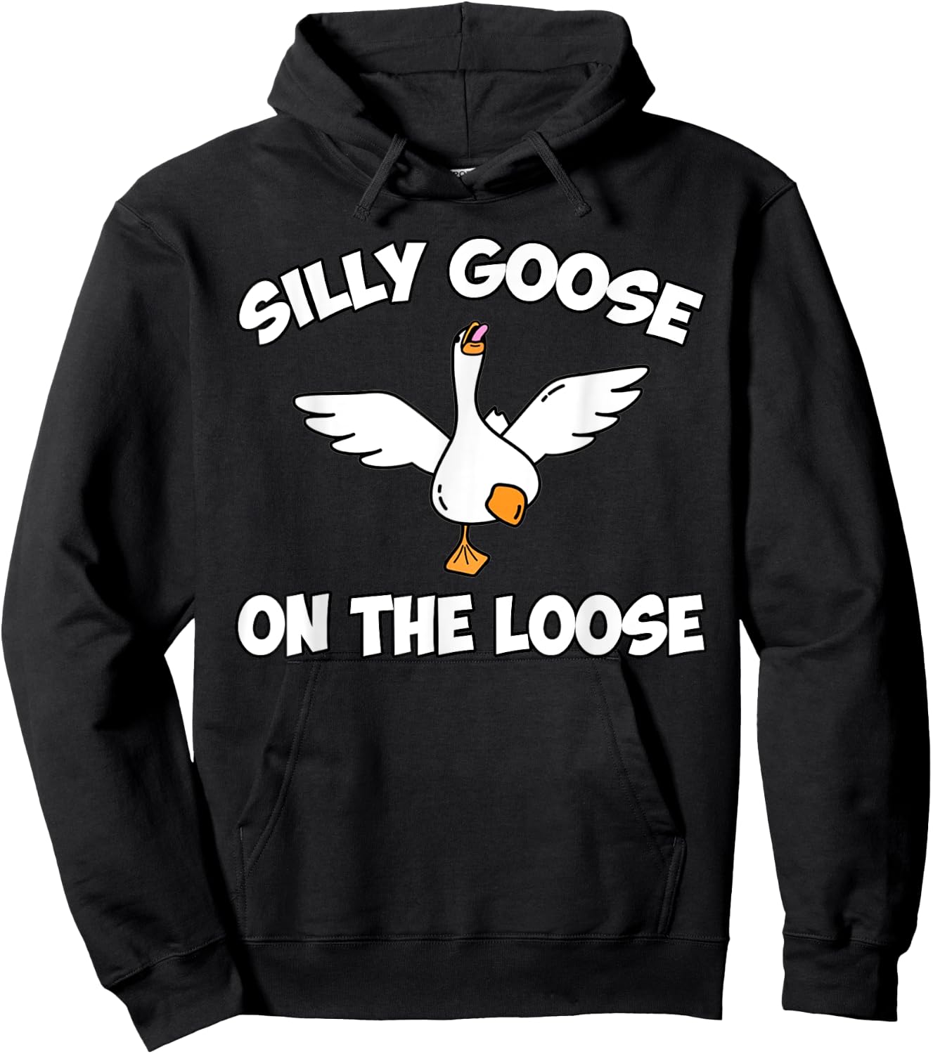 Silly Goose Shirts, Funny Shirts , Graphic Men Hoodie - Hoodie | Black