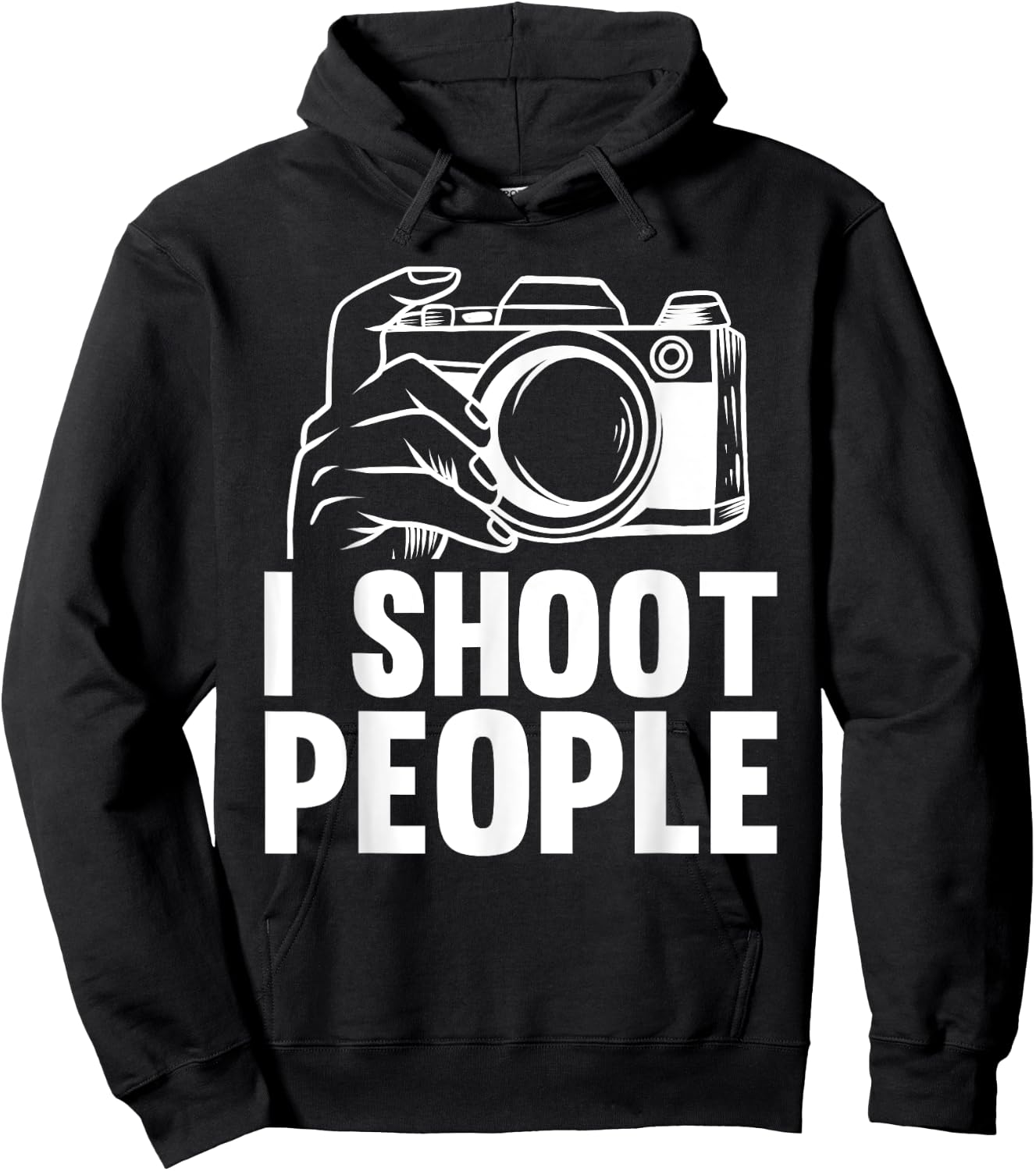 Funny Photographer Art Men Women Camera Photography Lover Hoodie - Hoodie | Black