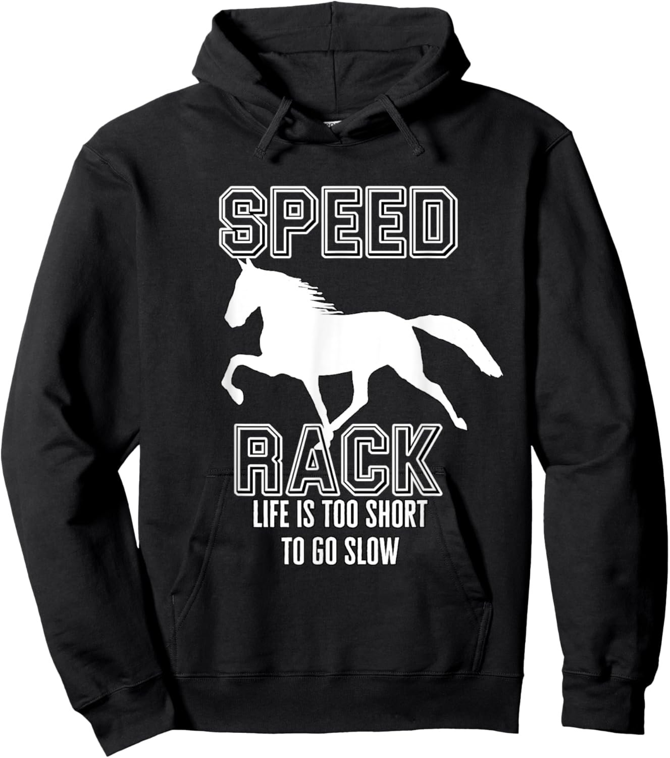 Funny Racking Horse Tennessee Walking Horse Gaited Hoodie - Hoodie | Black