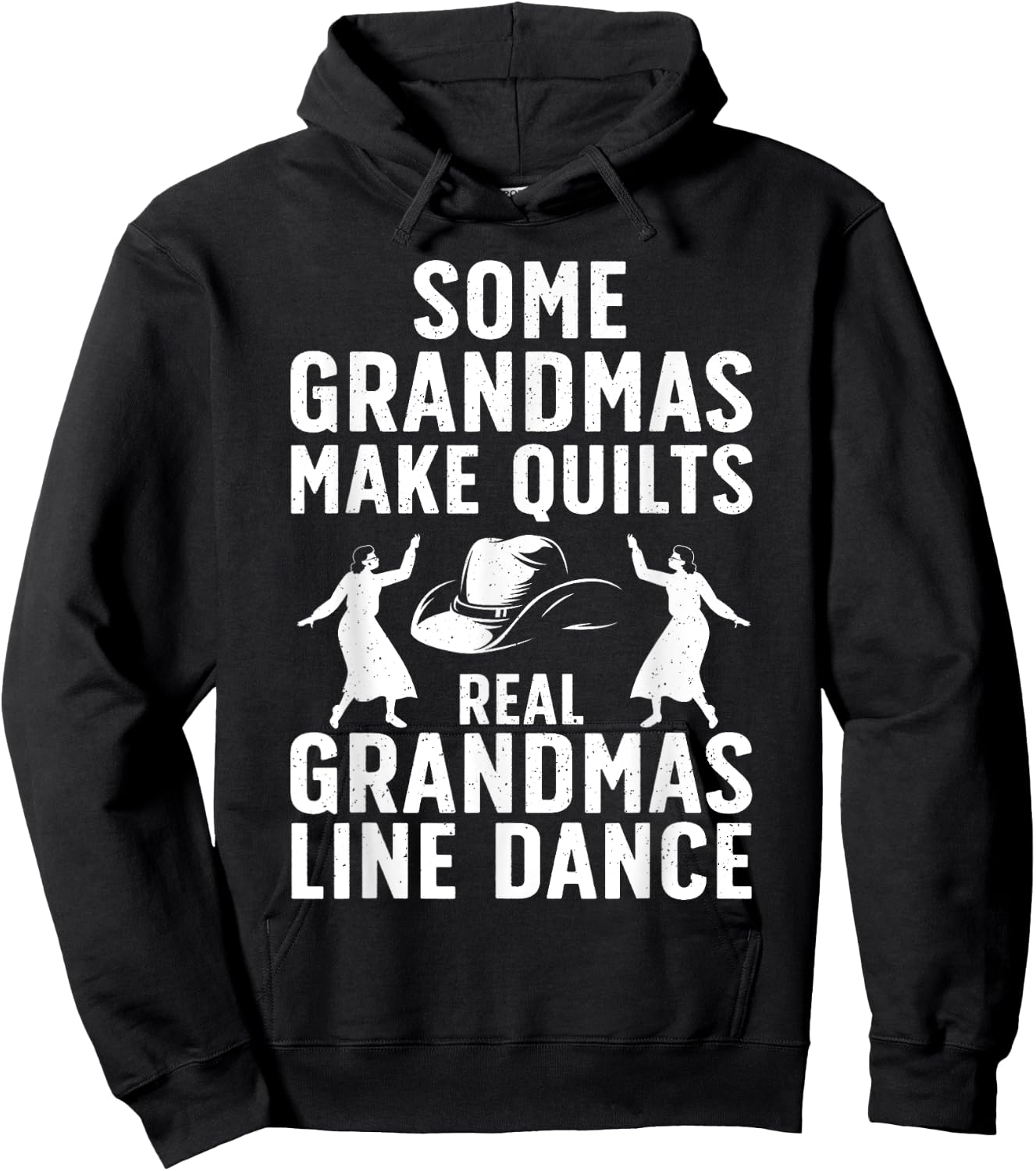 Cool Line Dancing Art Grandma Line Dancer Dancing Hoodie - Hoodie | Black