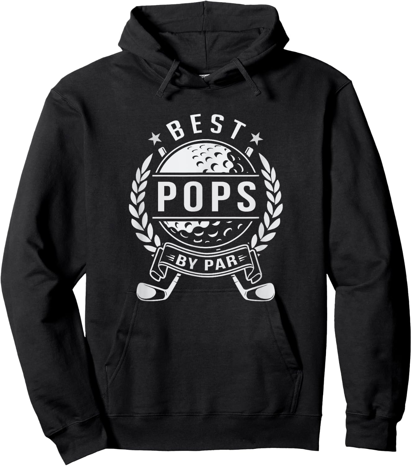 Pops The Best By Par Golf Father's Day Hoodie - Hoodie | Black