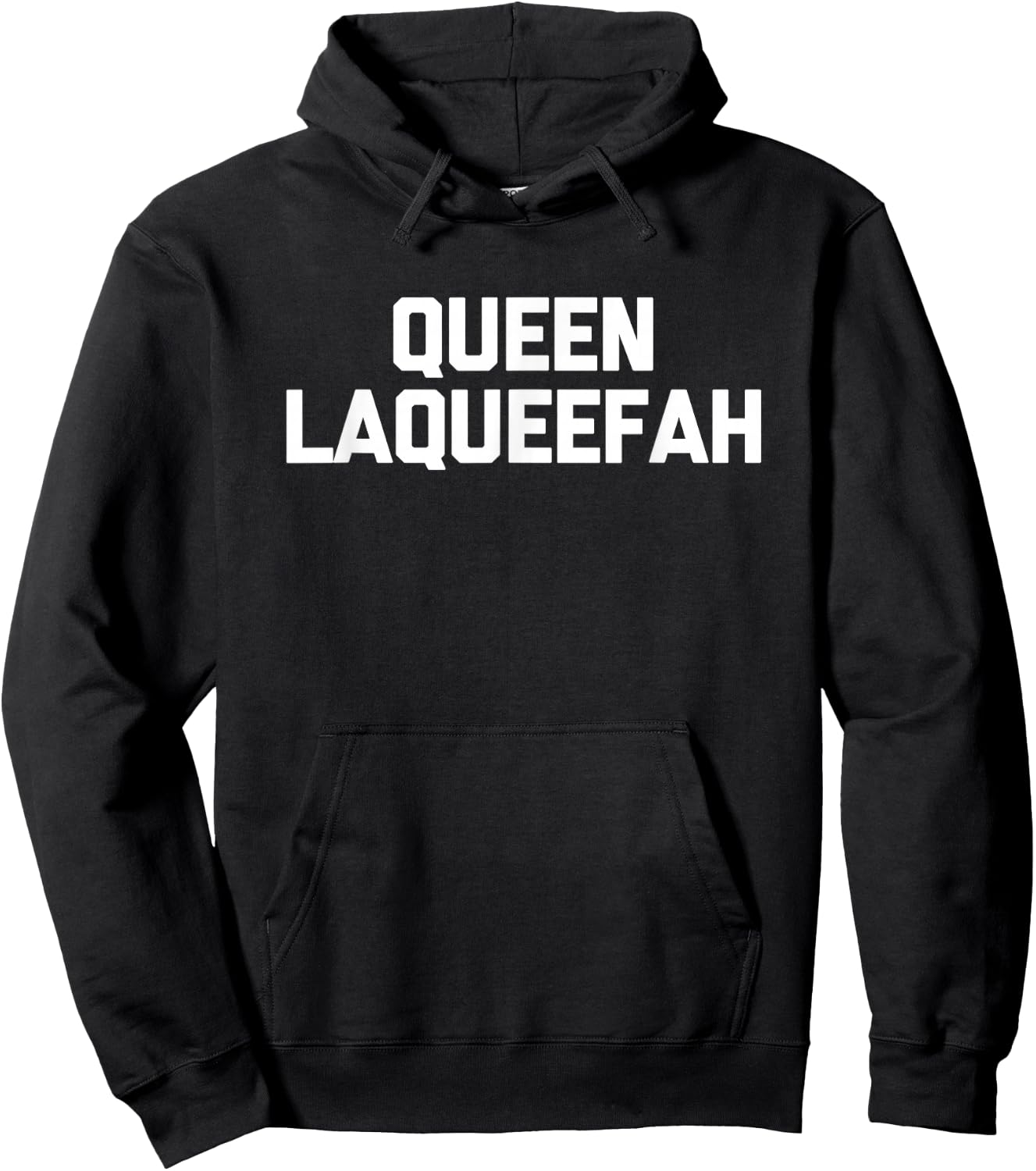 Queen Laqueefah - Funny Saying Sarcastic Novelty Queef Cute Hoodie - Hoodie | Black