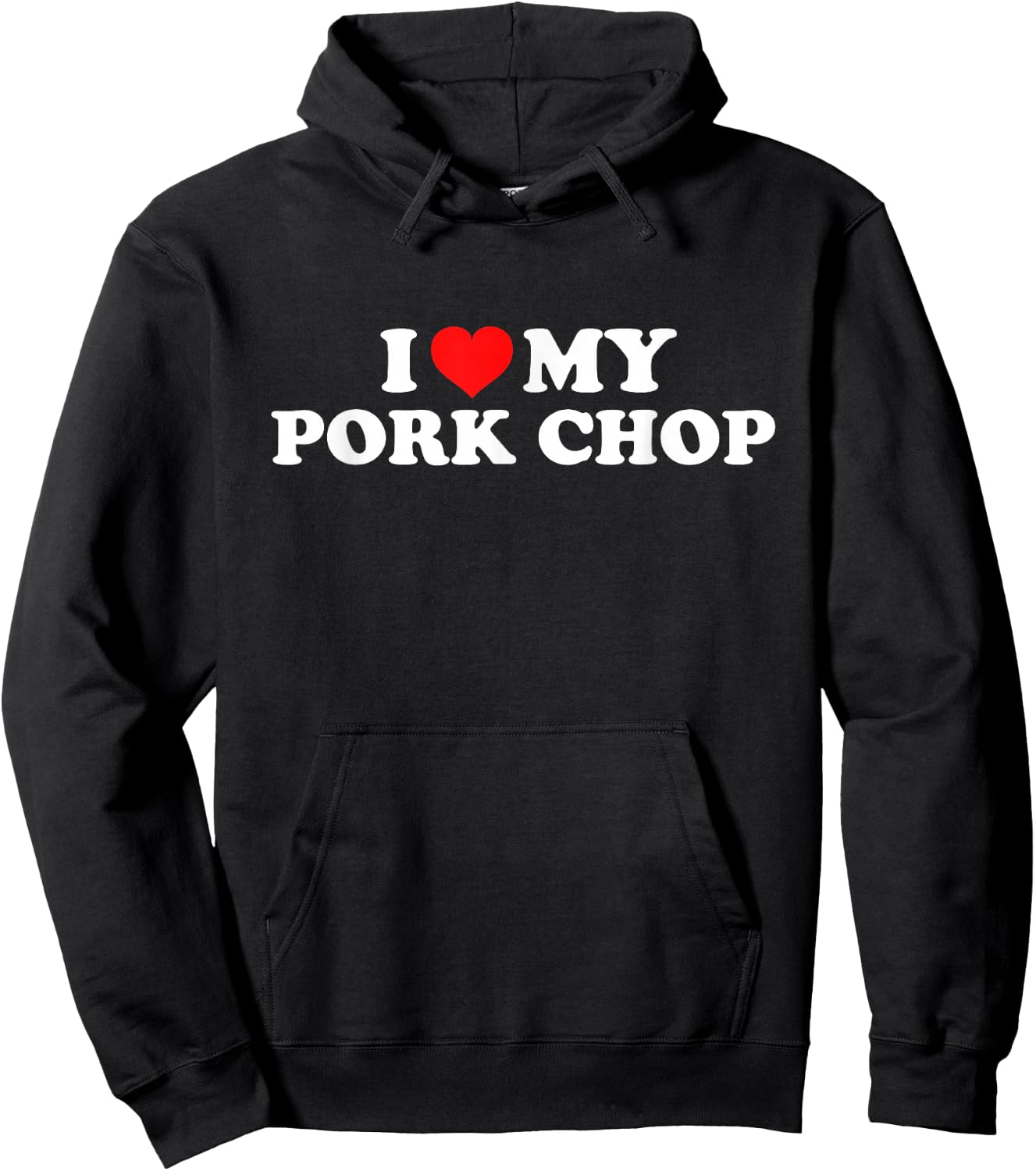 I Love My Pork Chop Hoodie - Hoodie | Black