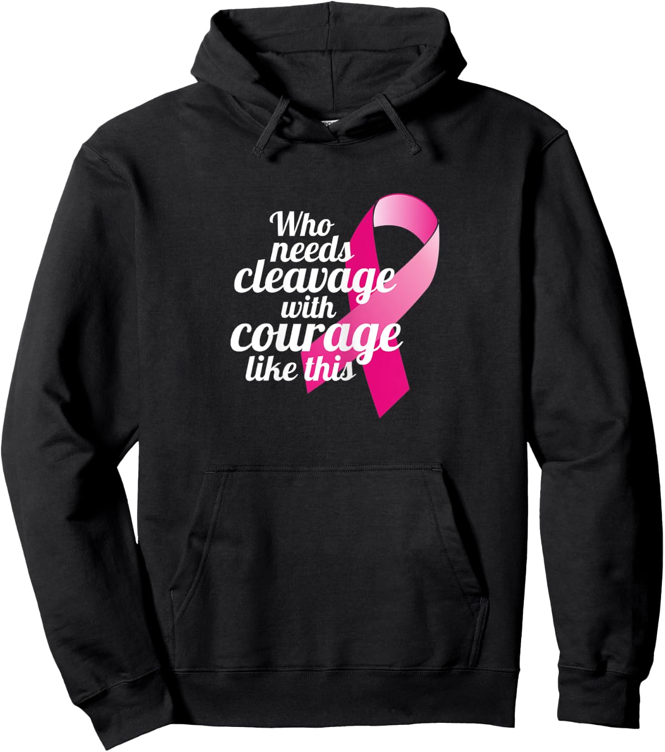 Positive Breast Cancer Survivor Quote Mastectomy Recovery Hoodie - Hoodie | Black