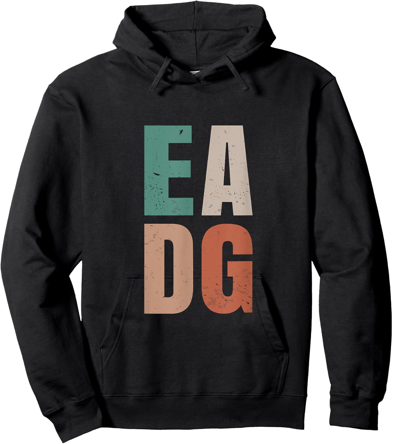 Vintage EADG Electric Bass Guitar EADG Tuning Hoodie - Hoodie | Black