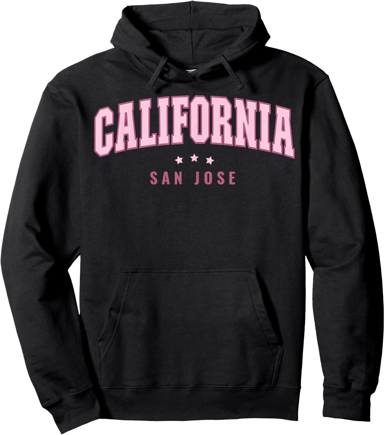 San Jose California Preppy Hoodie - Hoodie | Black