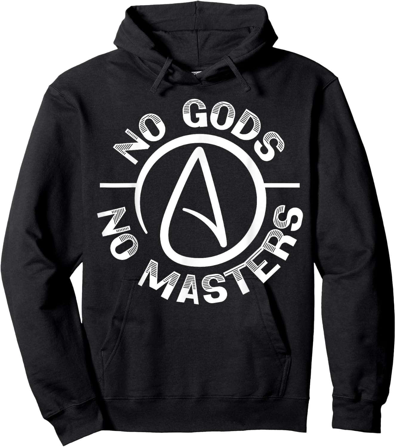 No Gods No Master Anti-Religion Agnostic Blackcraft Atheist Hoodie - Hoodie | Black