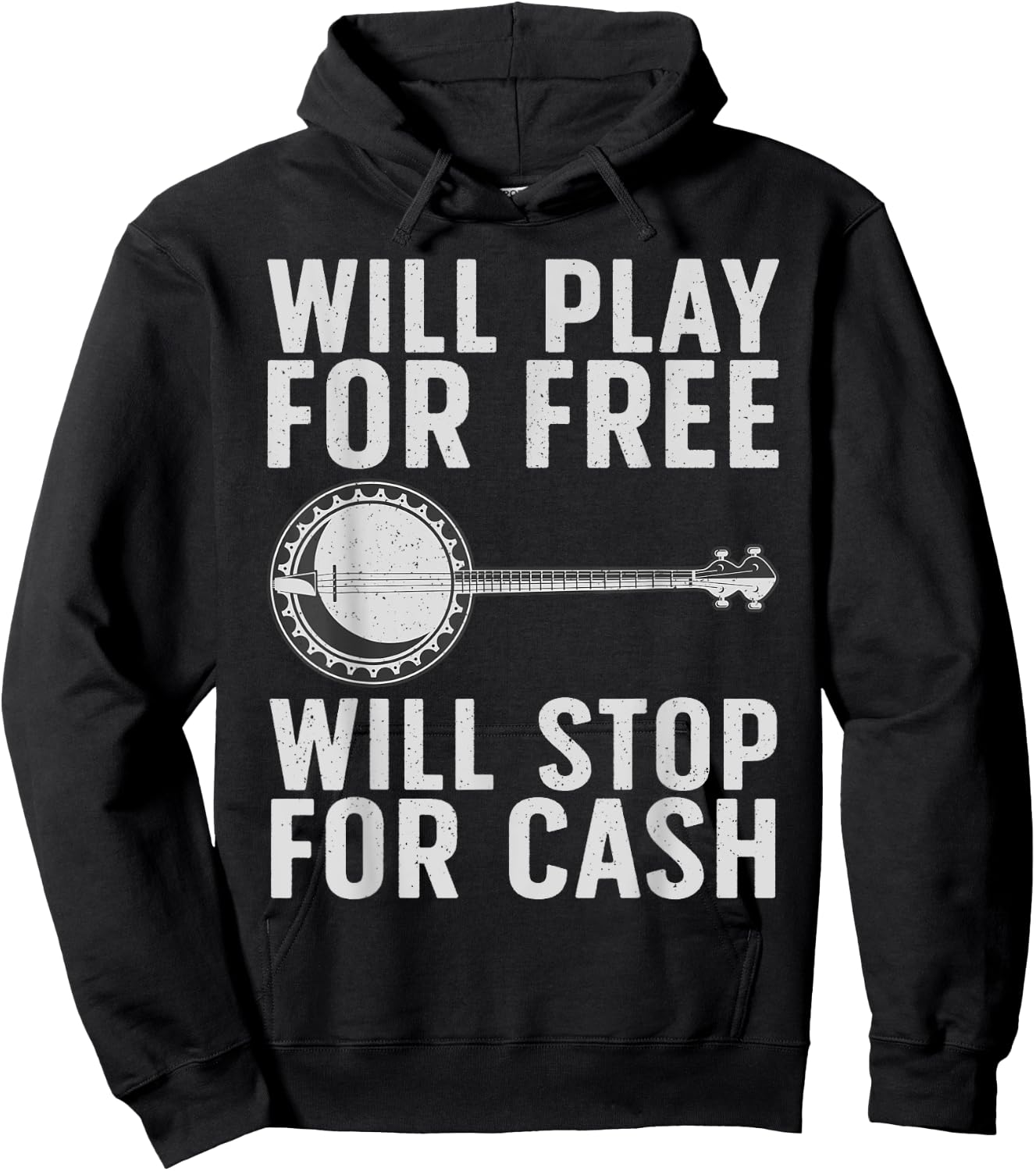 Funny Banjo Art Women Banjo Musical Instrument Lover Hoodie - Hoodie | Black