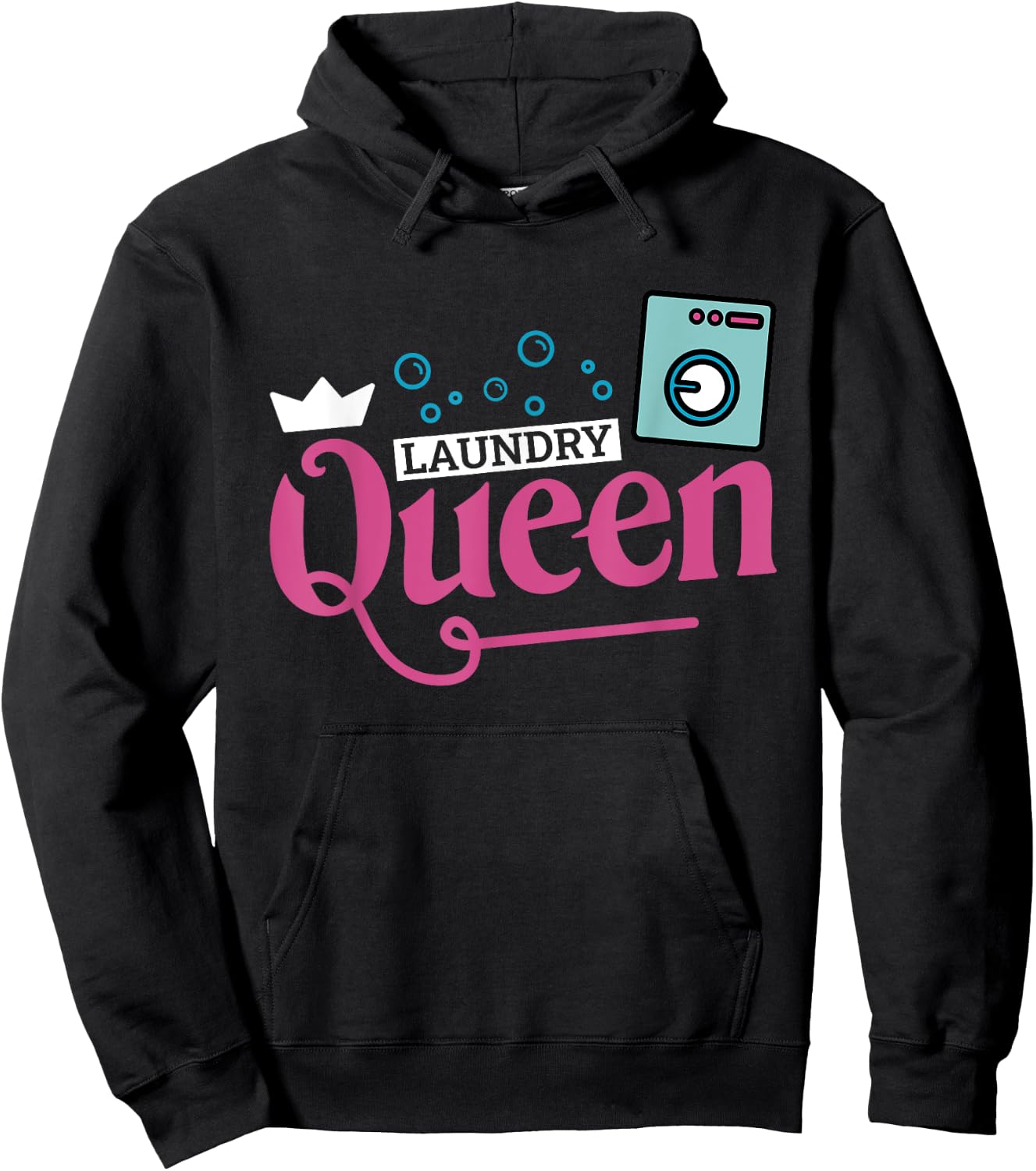 Laundry Queen, Laundry Attendant Hoodie - Hoodie | Black
