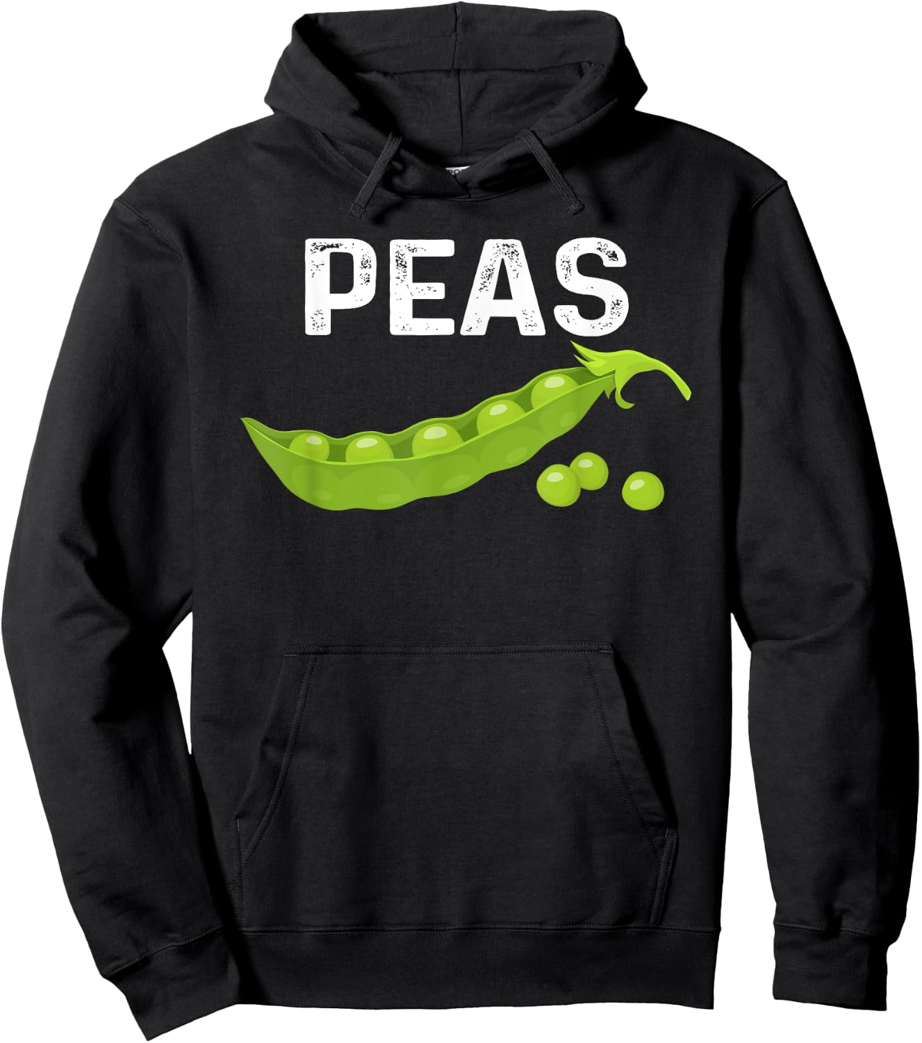 I Love Peas Funny Peas Halloween Costume For Vegetable Lover Hoodie - Hoodie | Black