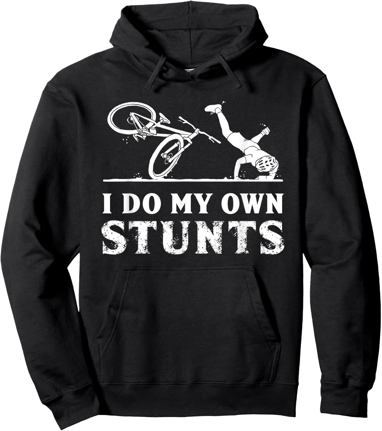I Do My Own Stunts Bicycle Bike Accidents Broken Bone Injury Hoodie - Hoodie | Black