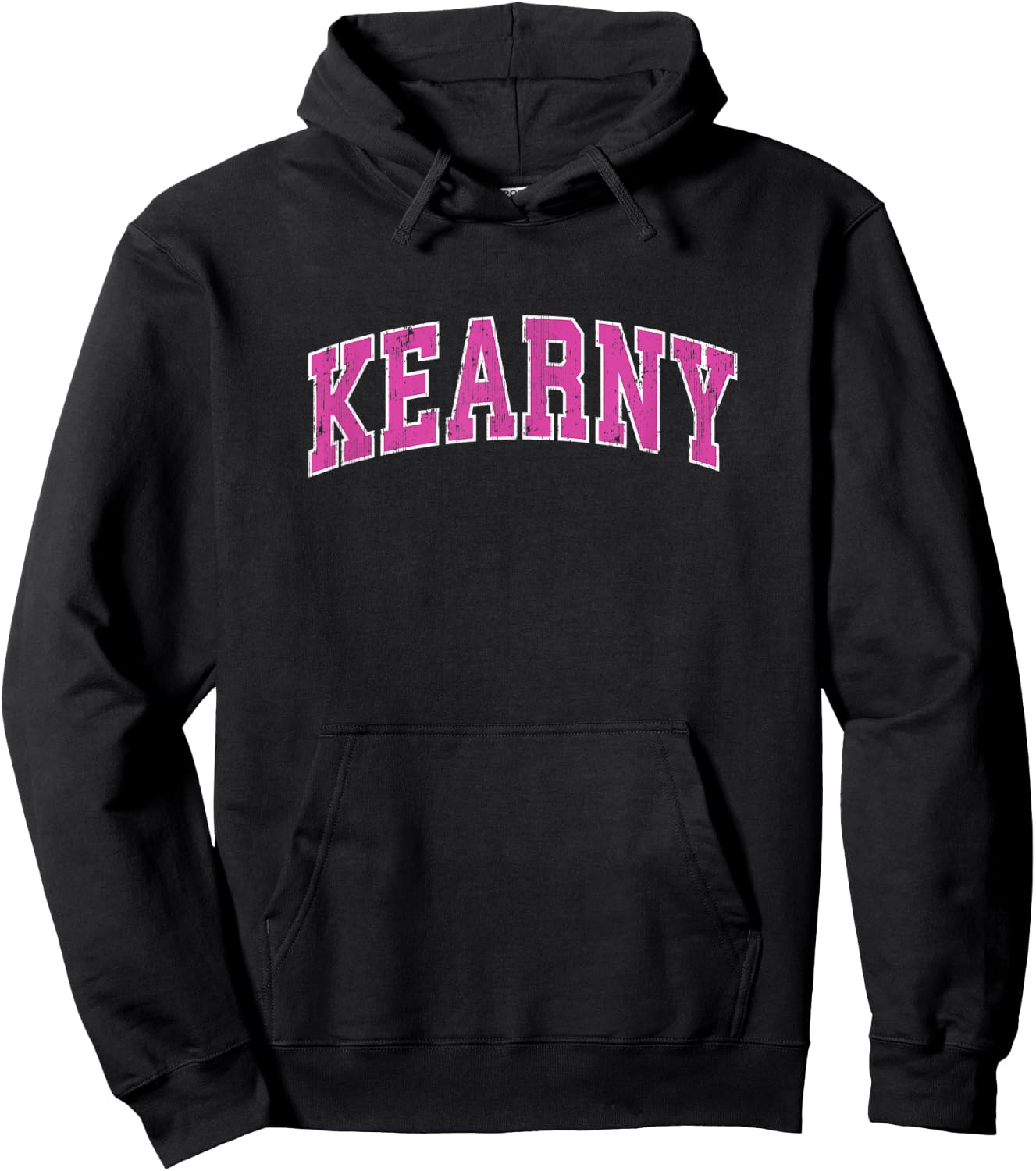 Kearny New Jersey NJ Vintage Sports Design Pink Design Hoodie - Hoodie | Black