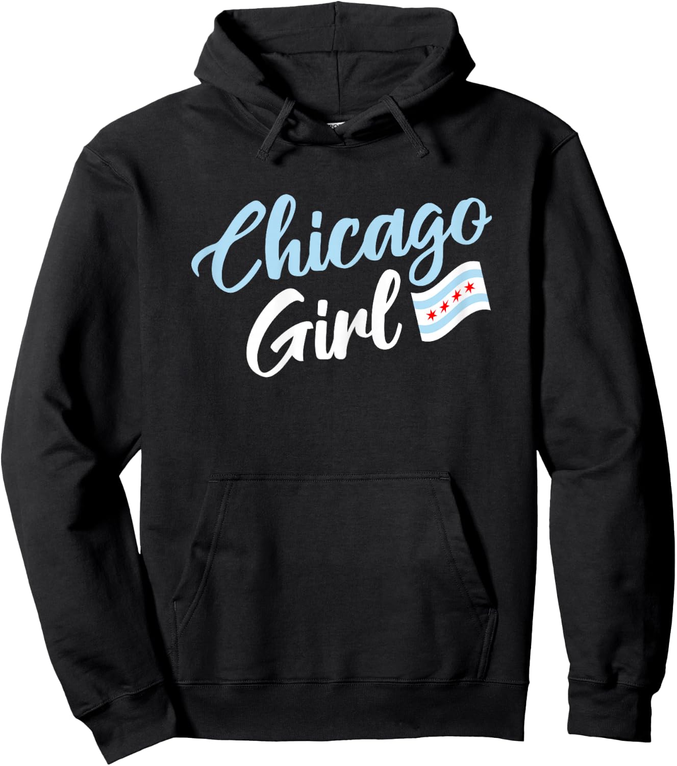 Kids Chicago Girl Hoodie - Hoodie | Black