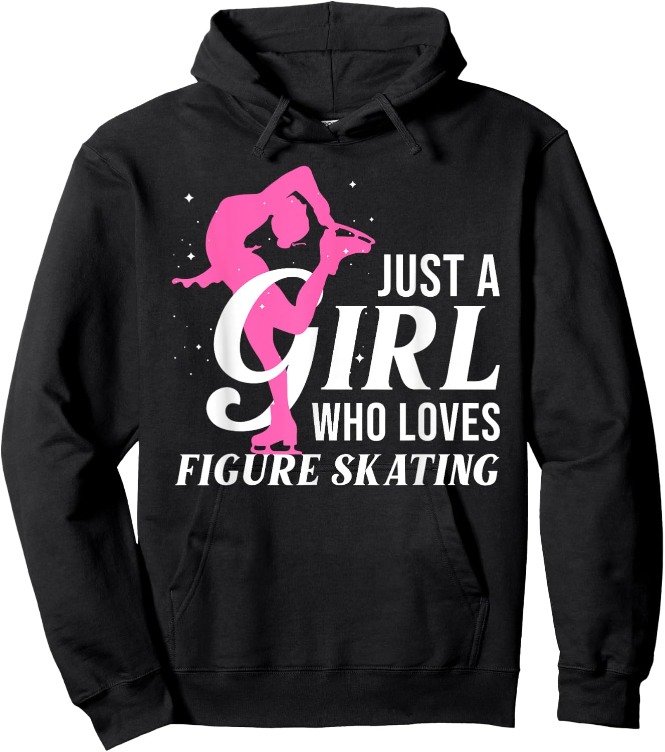 Cool Figure Skating Girls Ice Skating Winter Sport Hoodie - Hoodie | Black