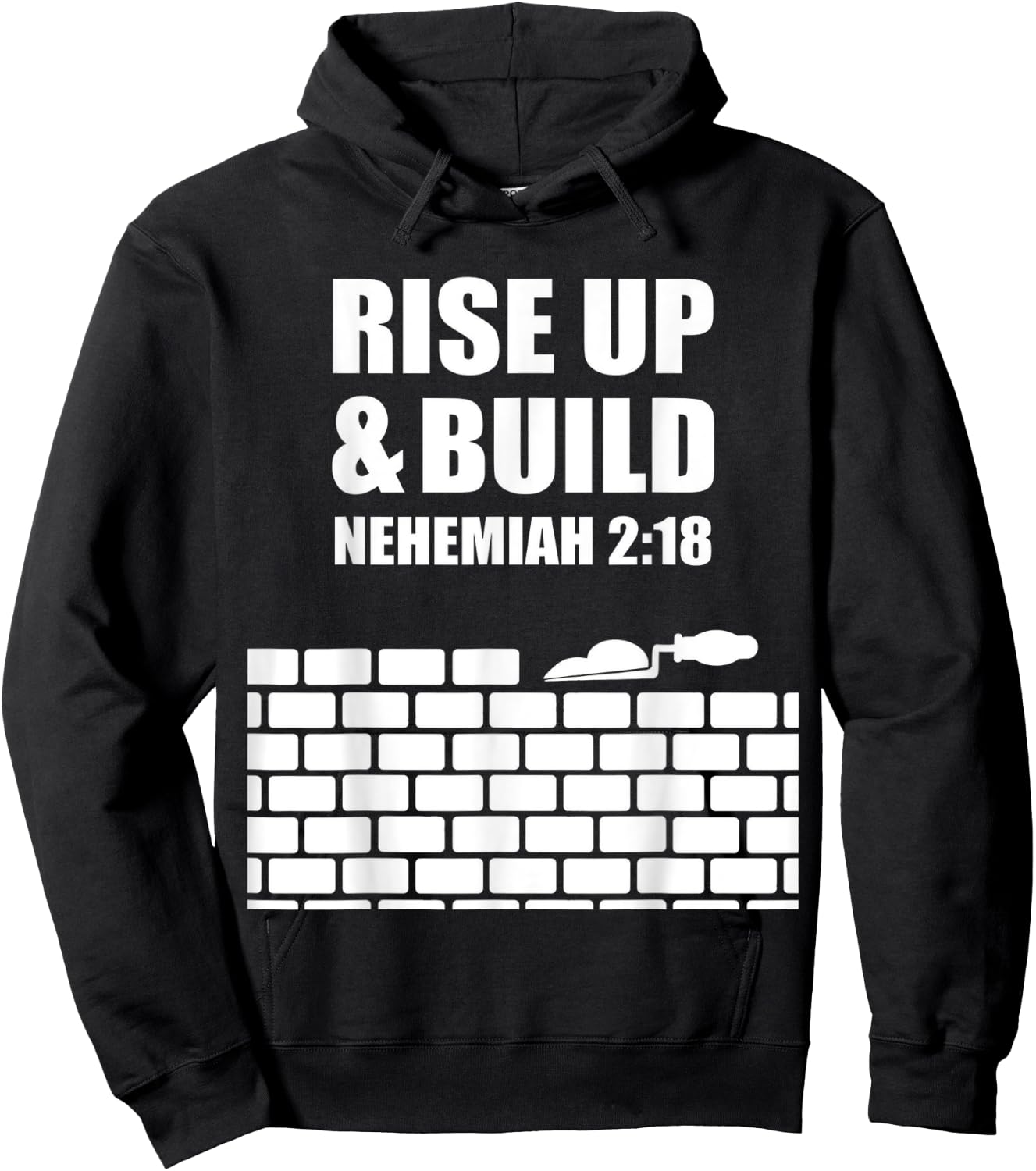 proverbs bible study Nehemiah 2 18 Hoodie - Hoodie | Black