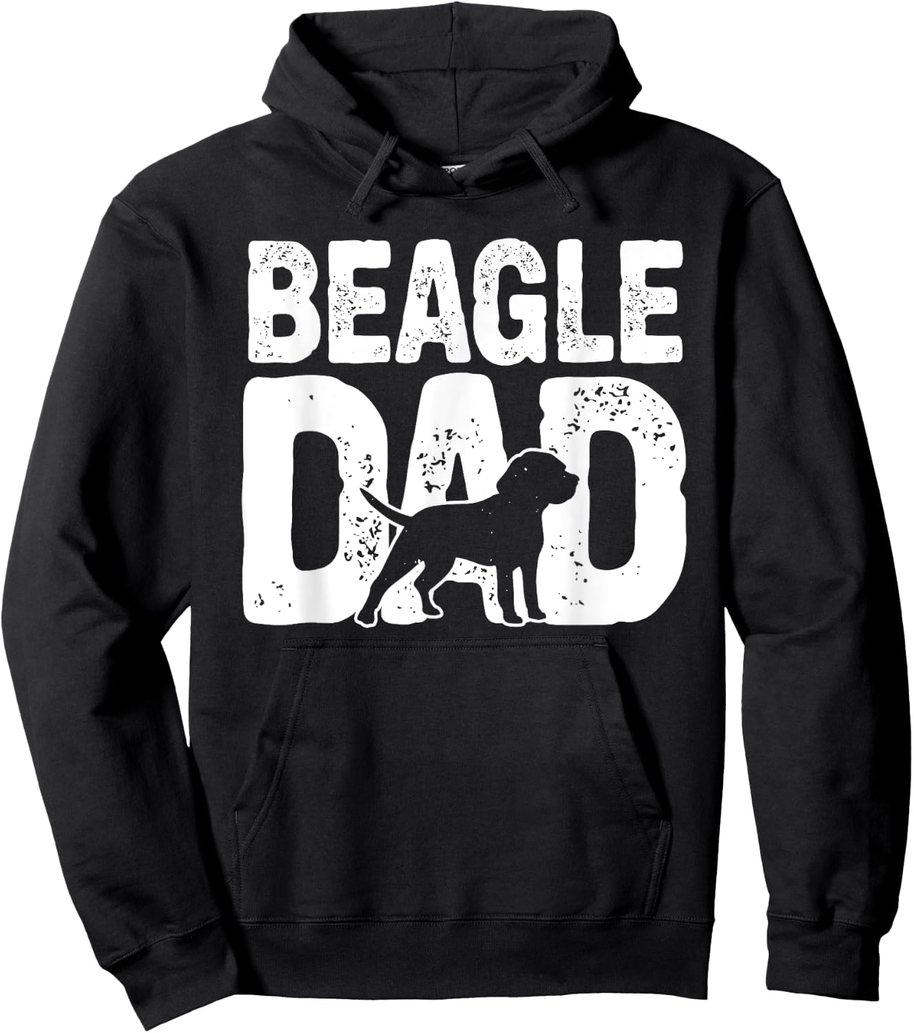 Funny Beagle Dad Dog Lover Beagle Father Dog Owner Hoodie - Hoodie | Black
