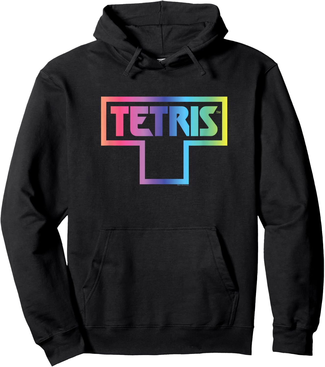 Tetris Color Fade Logo Hoodie - Hoodie | Black
