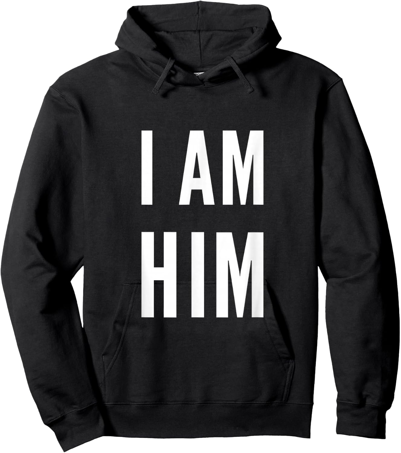 Lit Statement Top - I AM HIM Gift Sports Fans - I AM HIM Hoodie - Hoodie | Black