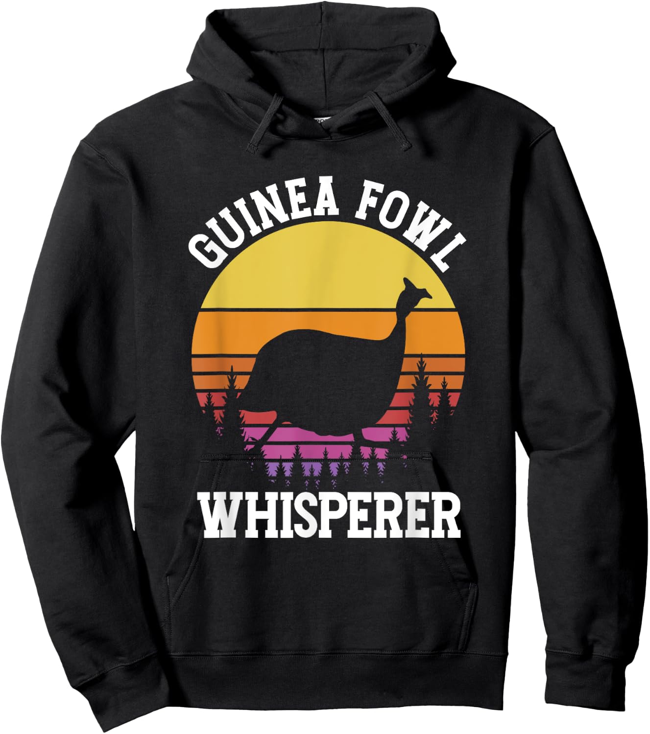 Guinea Fowl Whisperer | Birdwatching | Birds Lover Hoodie - Hoodie | Black