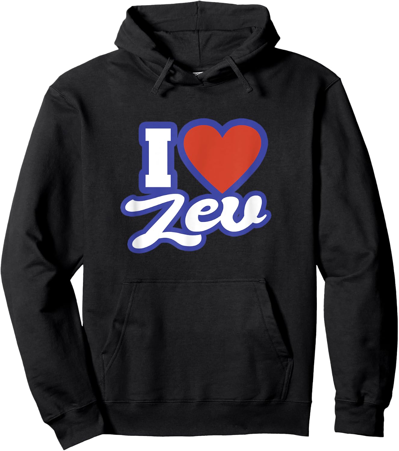 I Love Zev Hoodie - Hoodie | Black
