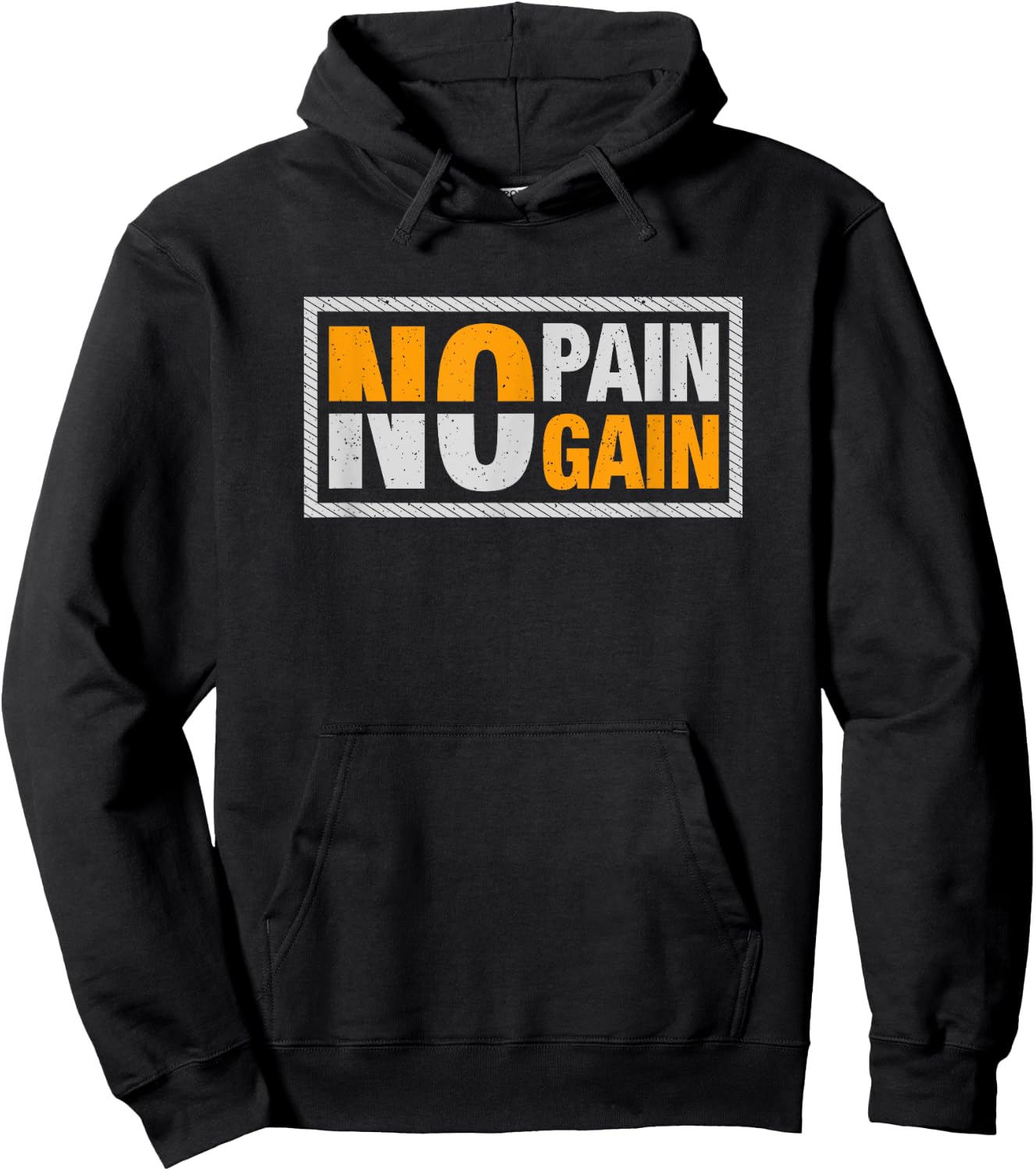 No pain no gain - Fitness Hoodie - Hoodie | Black