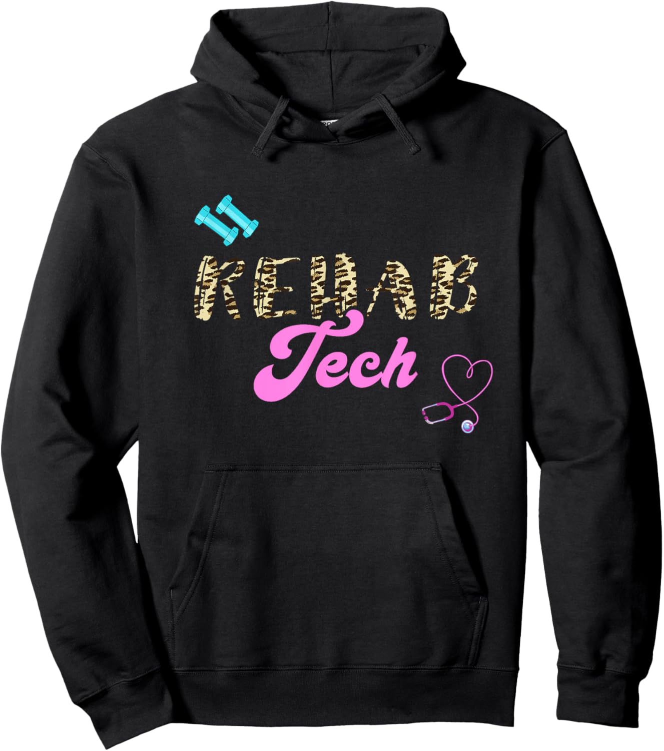 Rehab Tech Physical Therapy Rehabilitation Technician Work Hoodie - Hoodie | Black