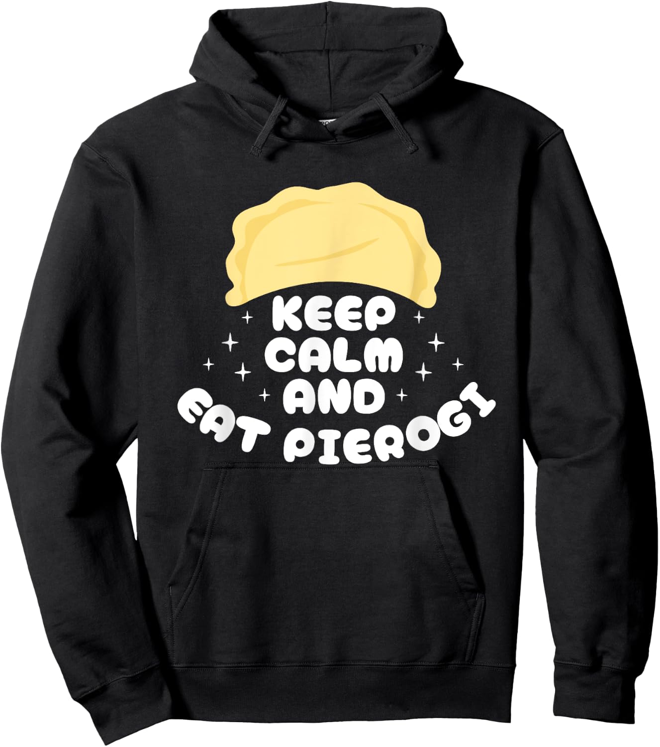 Keep Calm And Eat Pierogi Polish Kitchen Poland Hoodie - Hoodie | Black