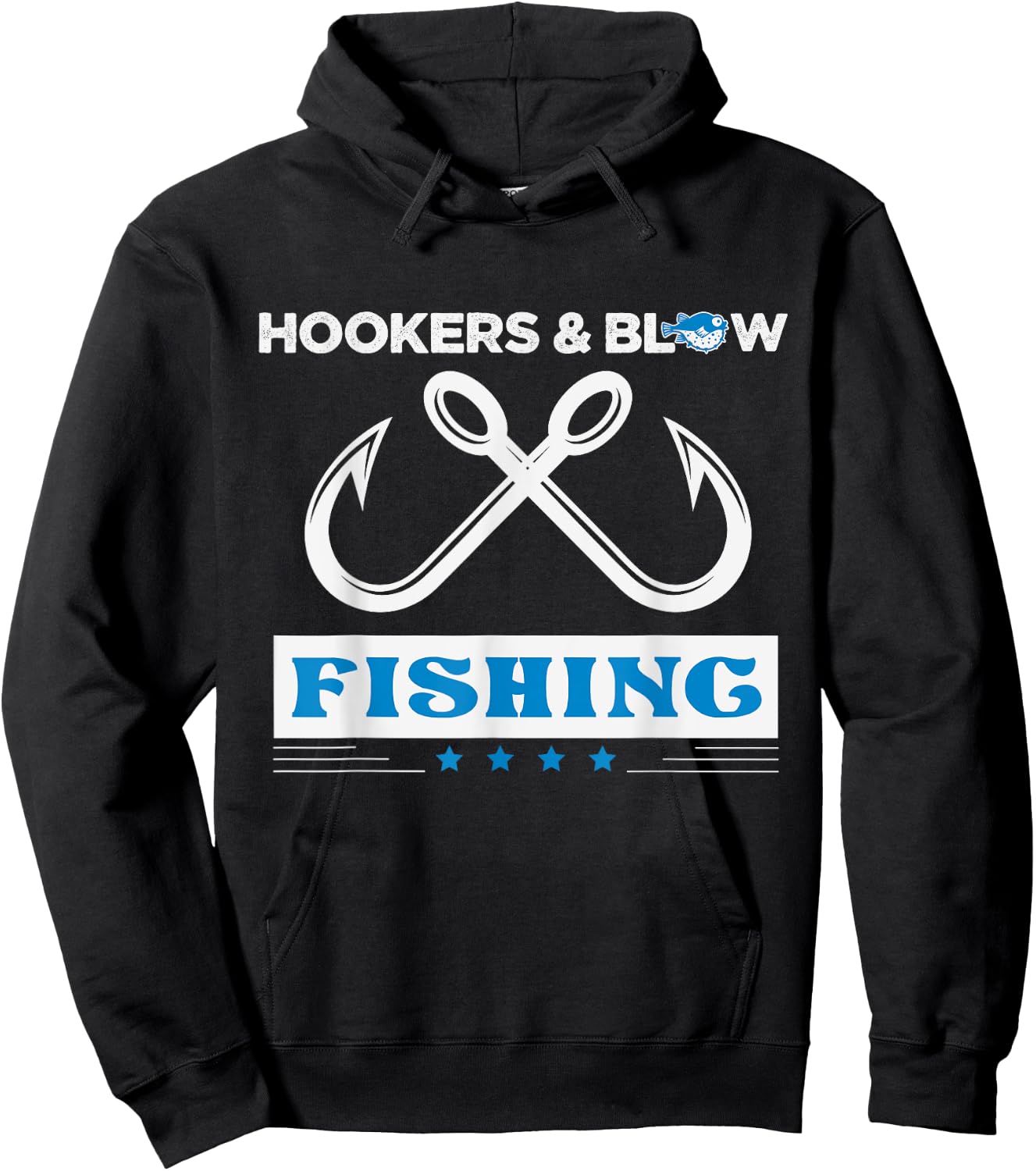 Hooker And Blow Fishing Hoodie - Hoodie | Black