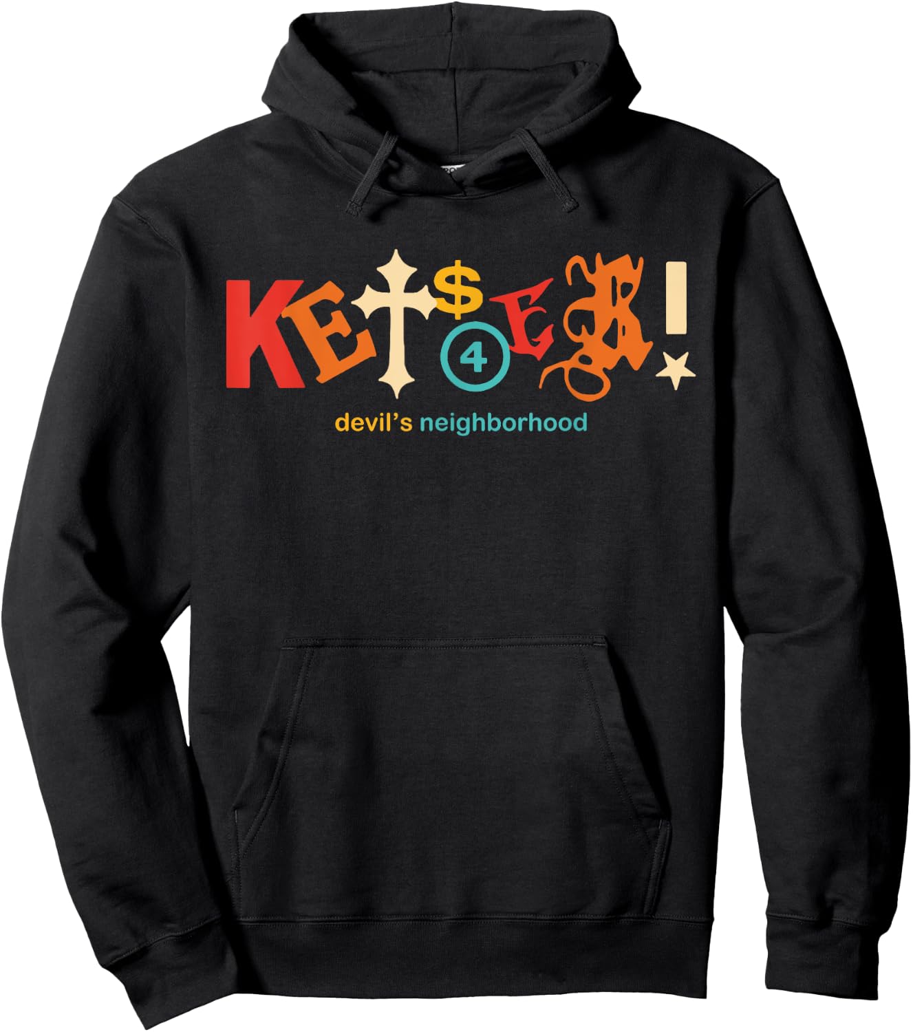Kets4Eki Devils Neighborhood Vintage Apparel Hoodie - Hoodie | Black