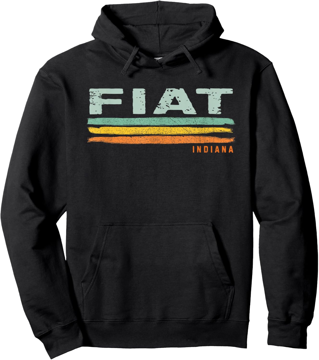 Vintage Stripes Fiat IN Hoodie - Hoodie | Black