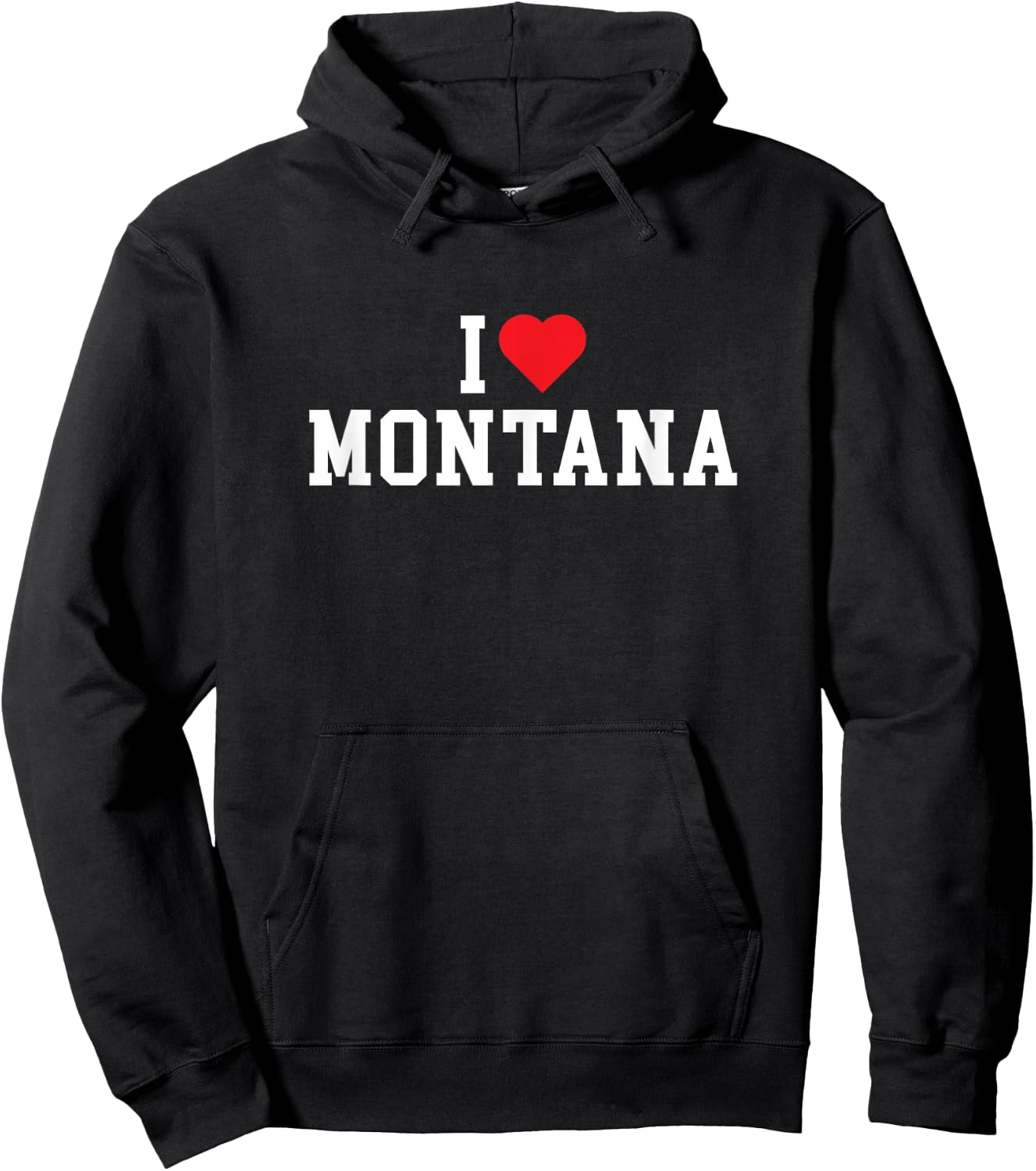 Montana - I Love Montana - MT - Throwback Design - Classic Hoodie - Hoodie | Black