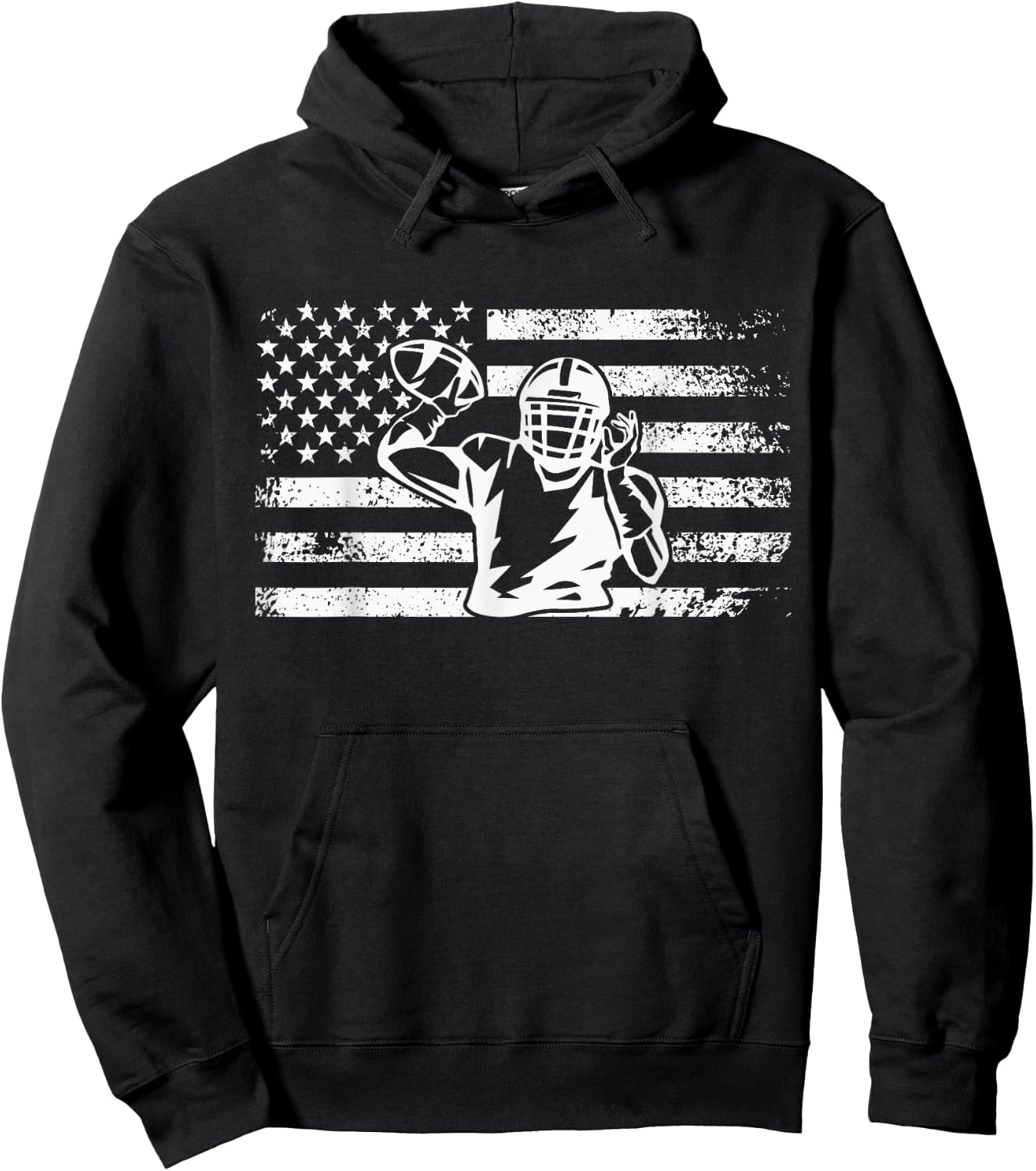 American Football Clothing - Football Hoodie - Hoodie | Black