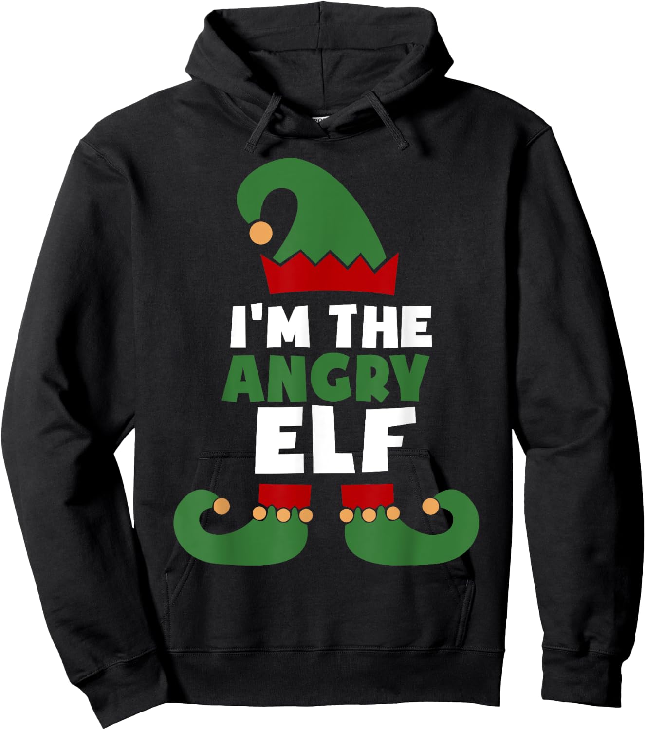 I'm The Angry Elf Hoodie - Hoodie | Black