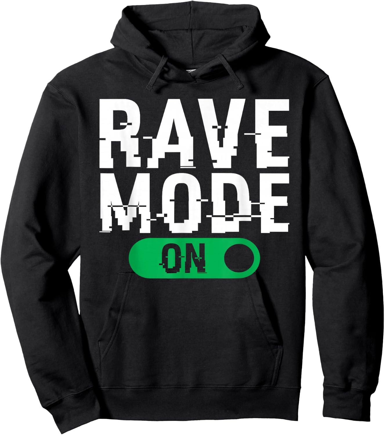 Rave Mode On Music EDM Techno Hoodie - Hoodie | Black